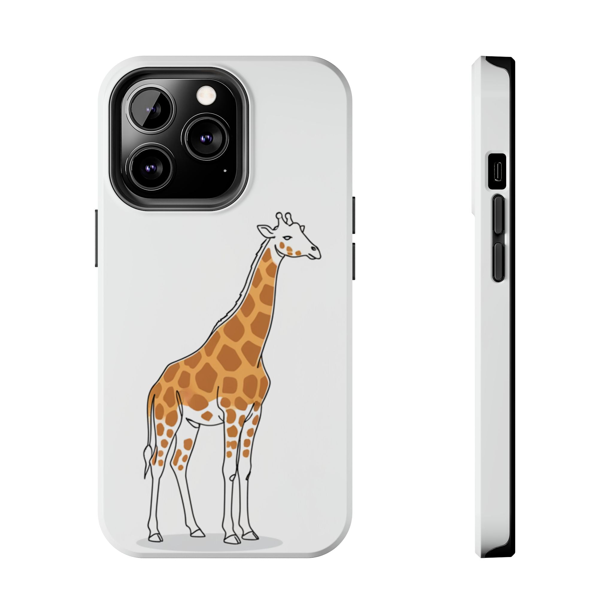 Giraffe Tough Phone Case — Cute Safari Animal Protective Cover
