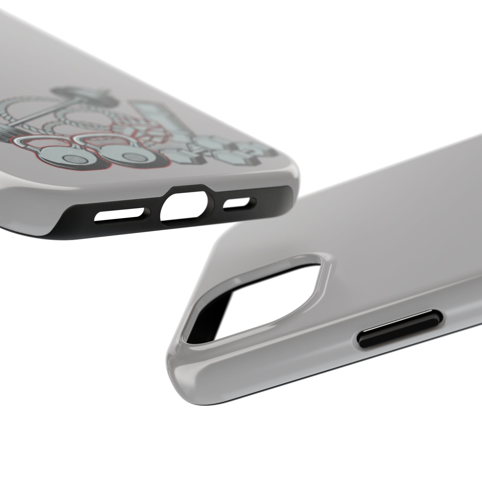 Fitness Gear Tough Phone Case — Dumbbells, Kettlebells & Jump Rope Design