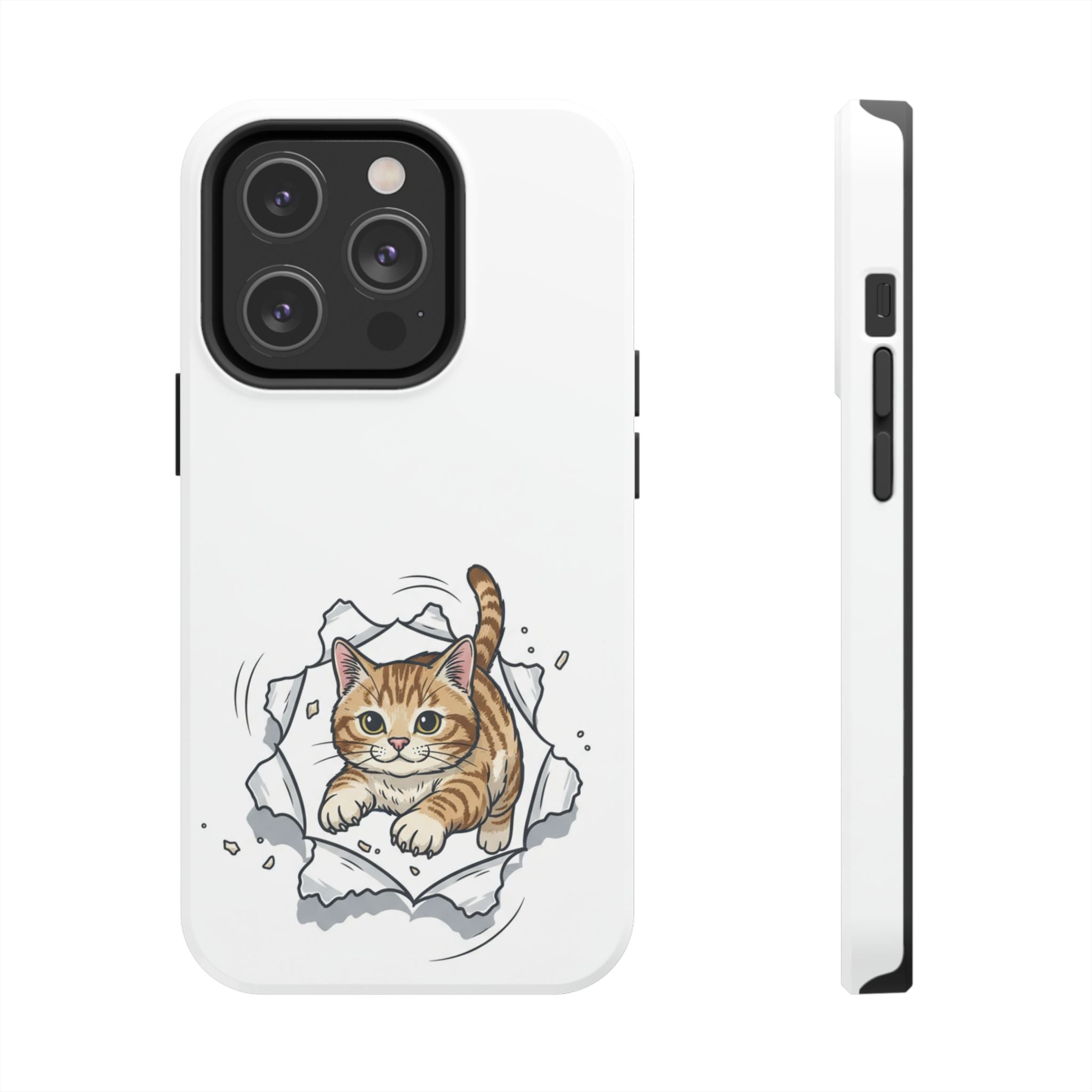 Playful Orange Tabby Cat Phone Case | Tough Phone Case, Protective Cute Kitty