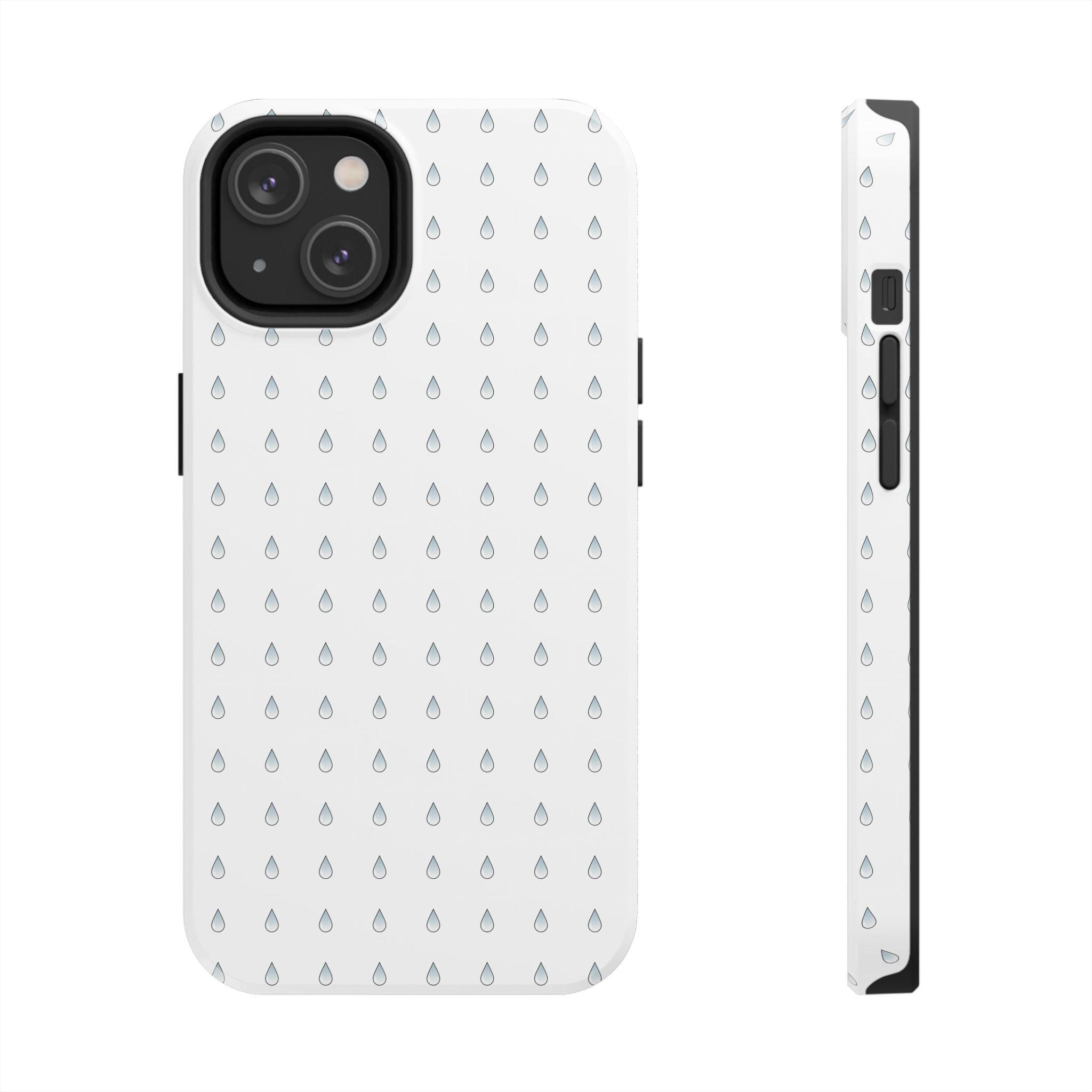 Tough Phone Case — Minimal Raindrop Protective Cover