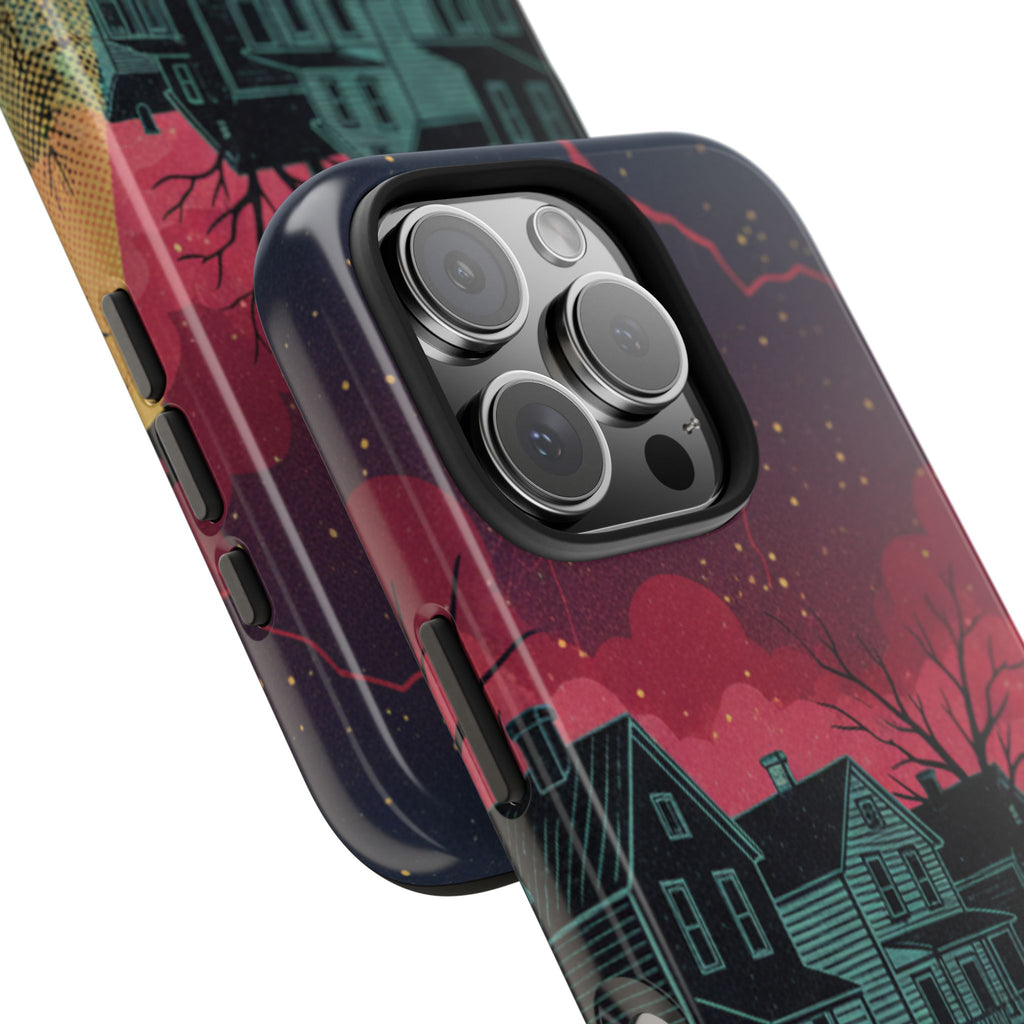 Tough Phone Case — Nostalgic Night Bike Ride Sky Design