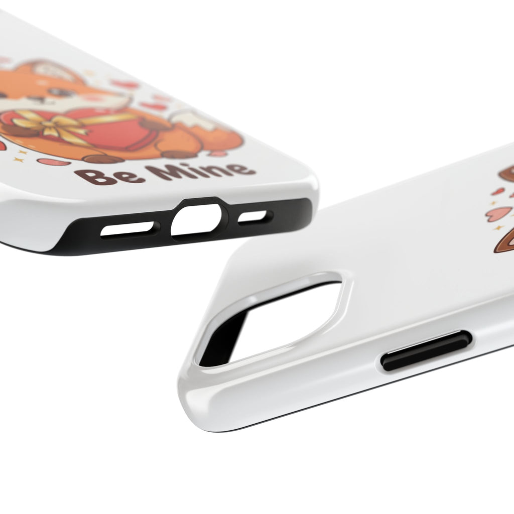 Phone Case — Cute Valentine Fox 'Be Mine' Protective Tough Case
