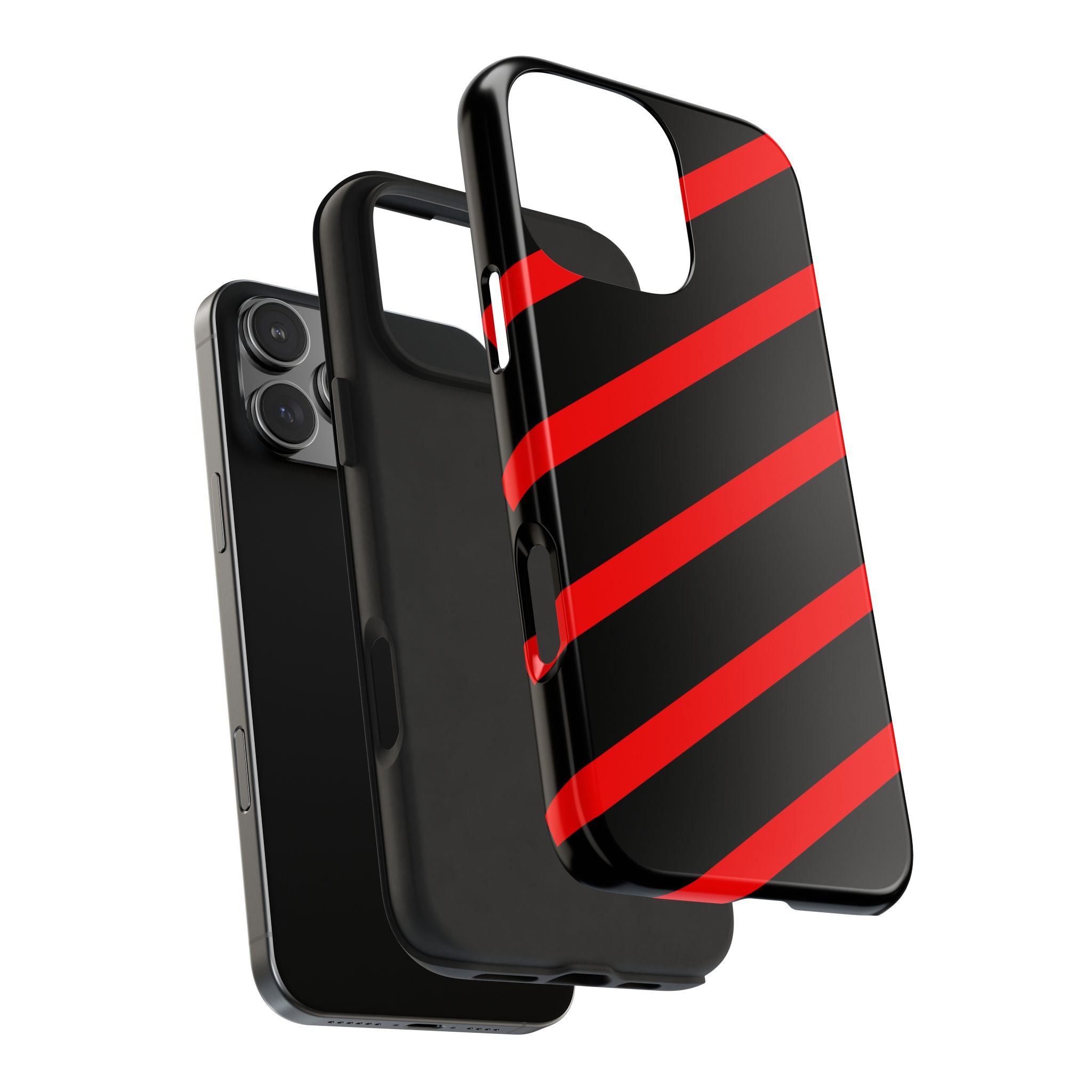Copy of Tough Phone Case — Blue Diagonal Stripe Shockproof Cover