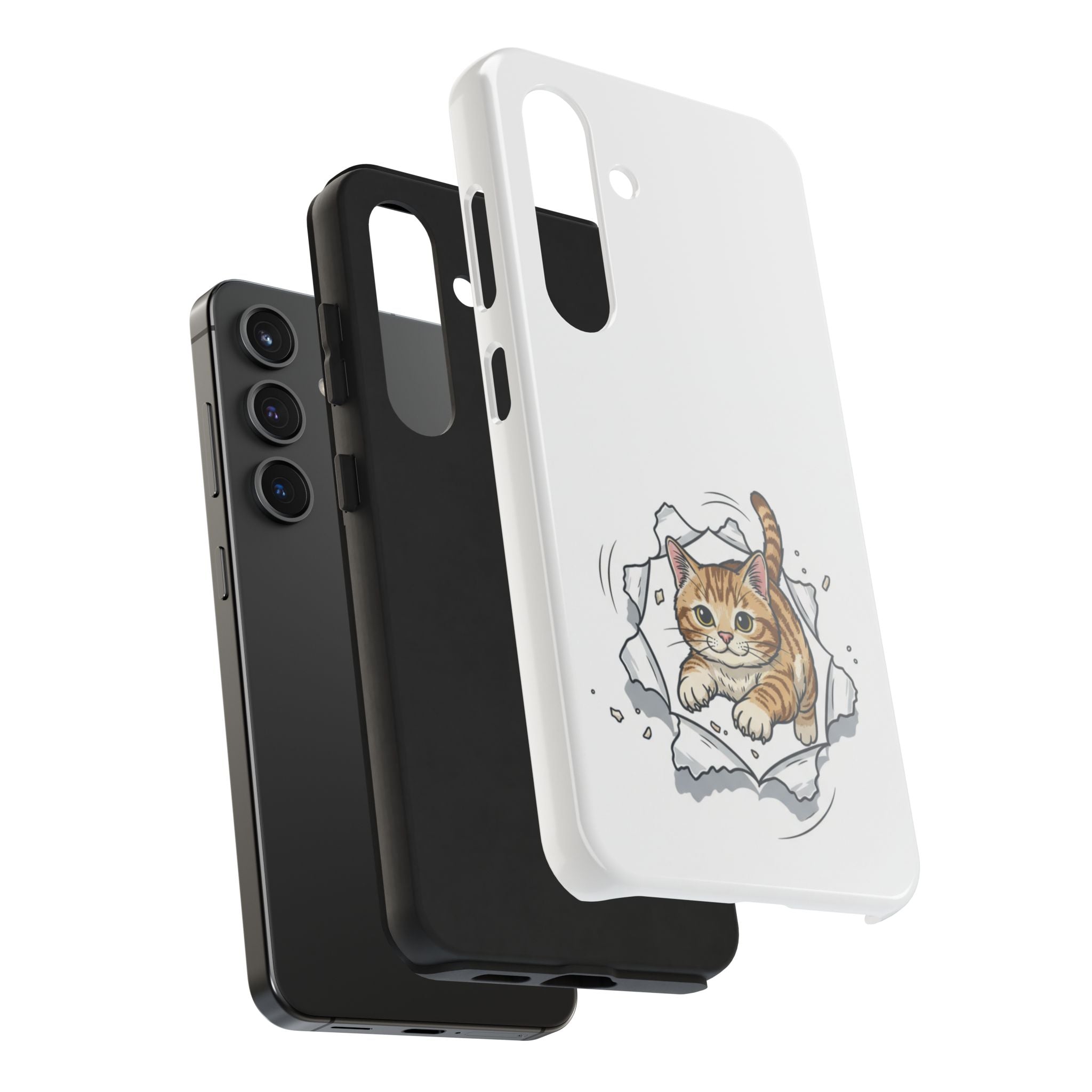 Playful Orange Tabby Cat Phone Case | Tough Phone Case, Protective Cute Kitty