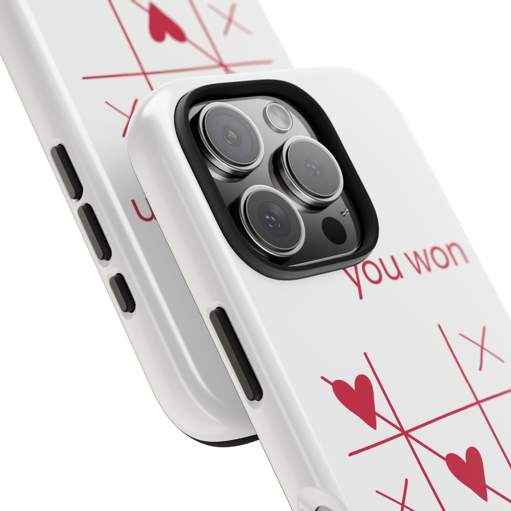 Tough Phone Case — "You Won My Heart" Tic-Tac-Toe Valentine Phone Cover