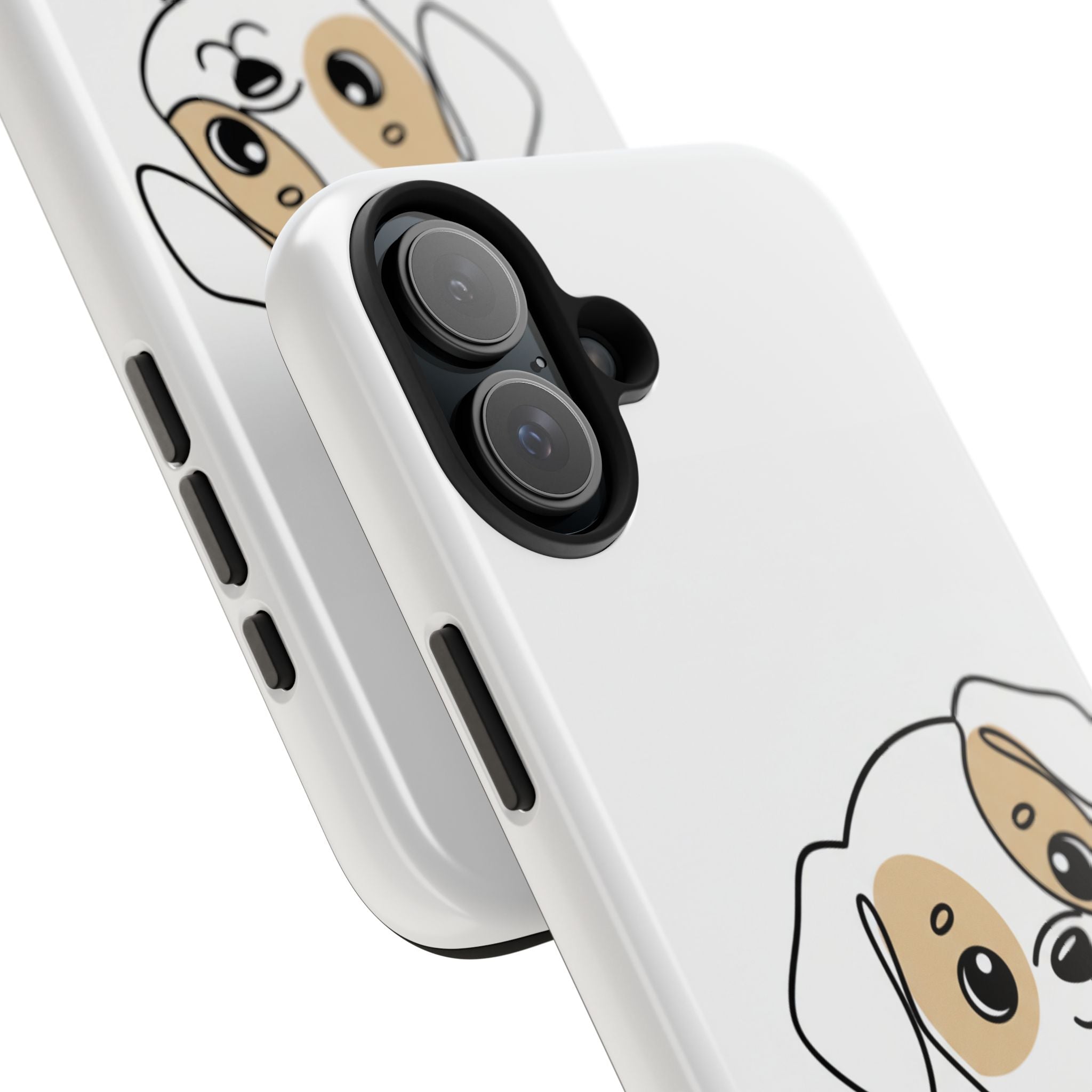 Cute Puppy Tough Phone Case – Cartoon Dog Protective Phone Cover