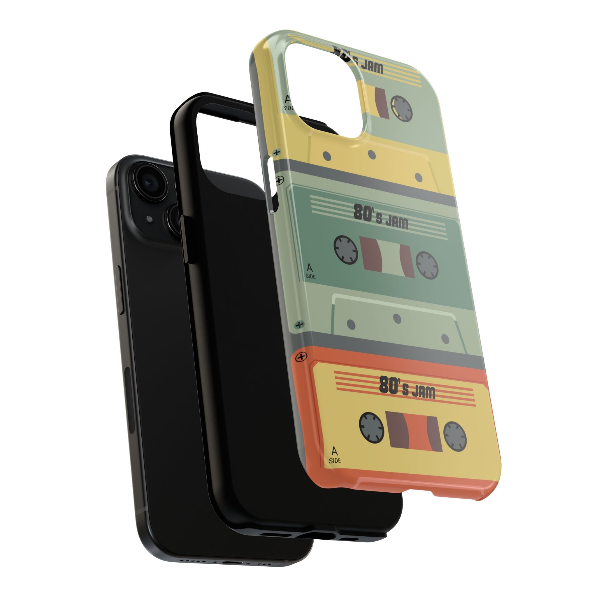 Retro 80s Cassette Tough Phone Case — "80's Jam" Vintage Tape Design