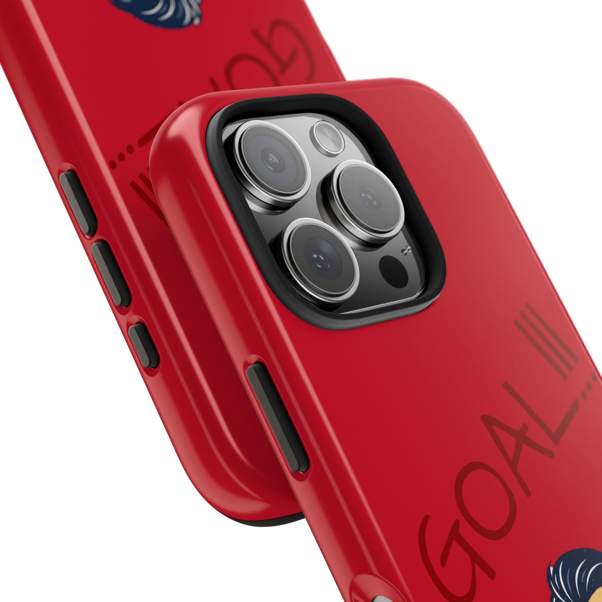 Phone Case — 'GOAL!!!' Cartoon Soccer Player Tough Protective Case
