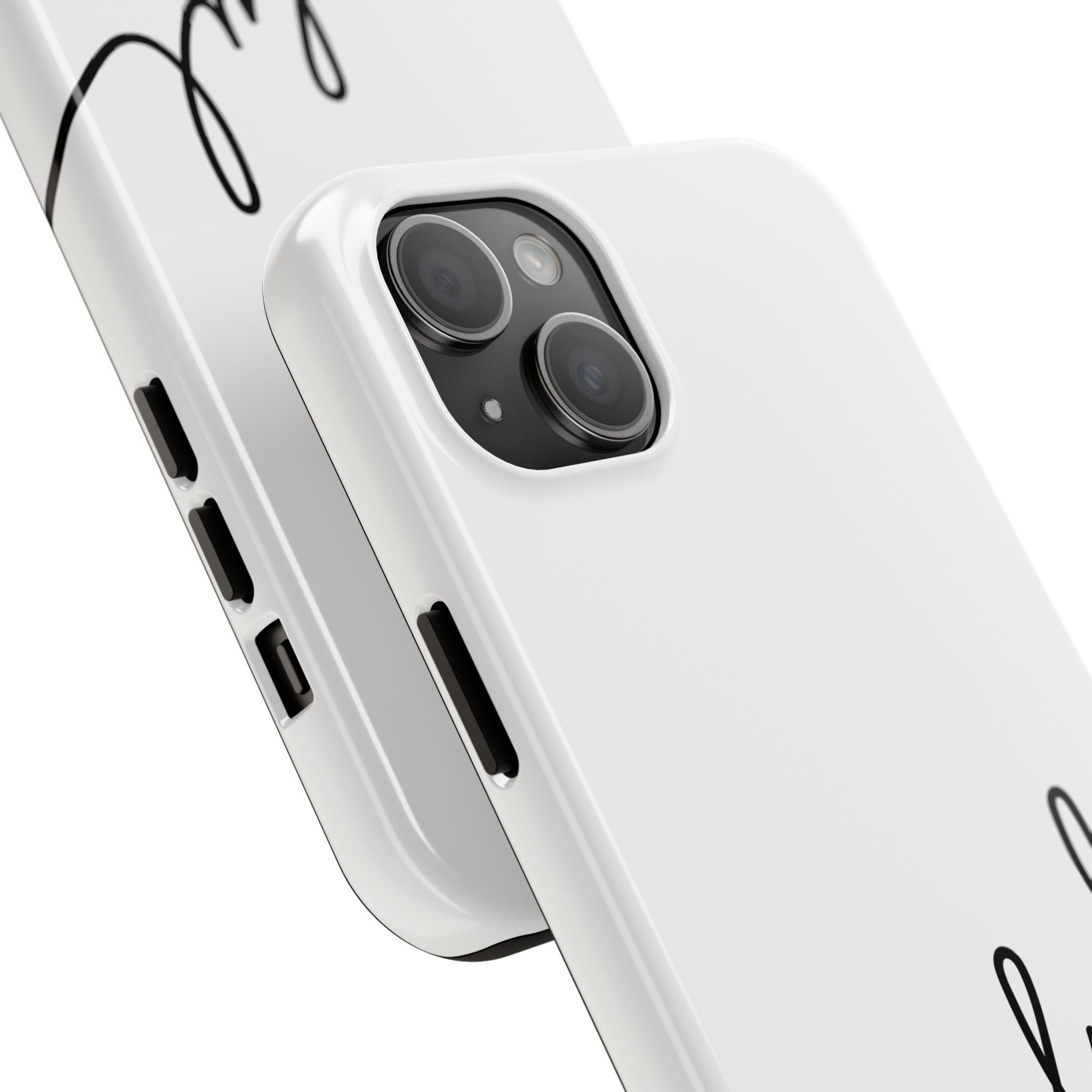 Joyful Tough Phone Case — Minimal Script Protective Phone Cover