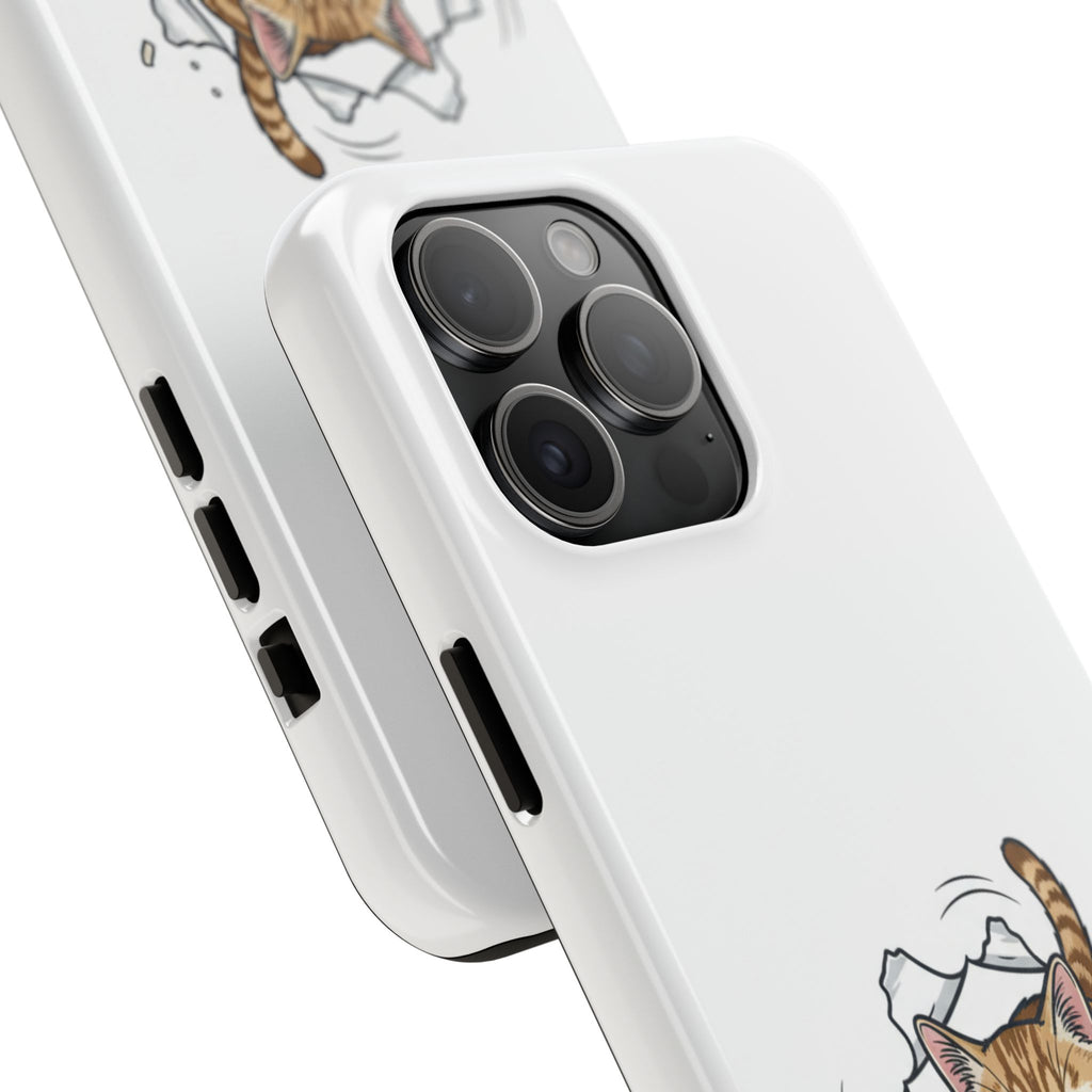 Playful Orange Tabby Cat Phone Case | Tough Phone Case, Protective Cute Kitty