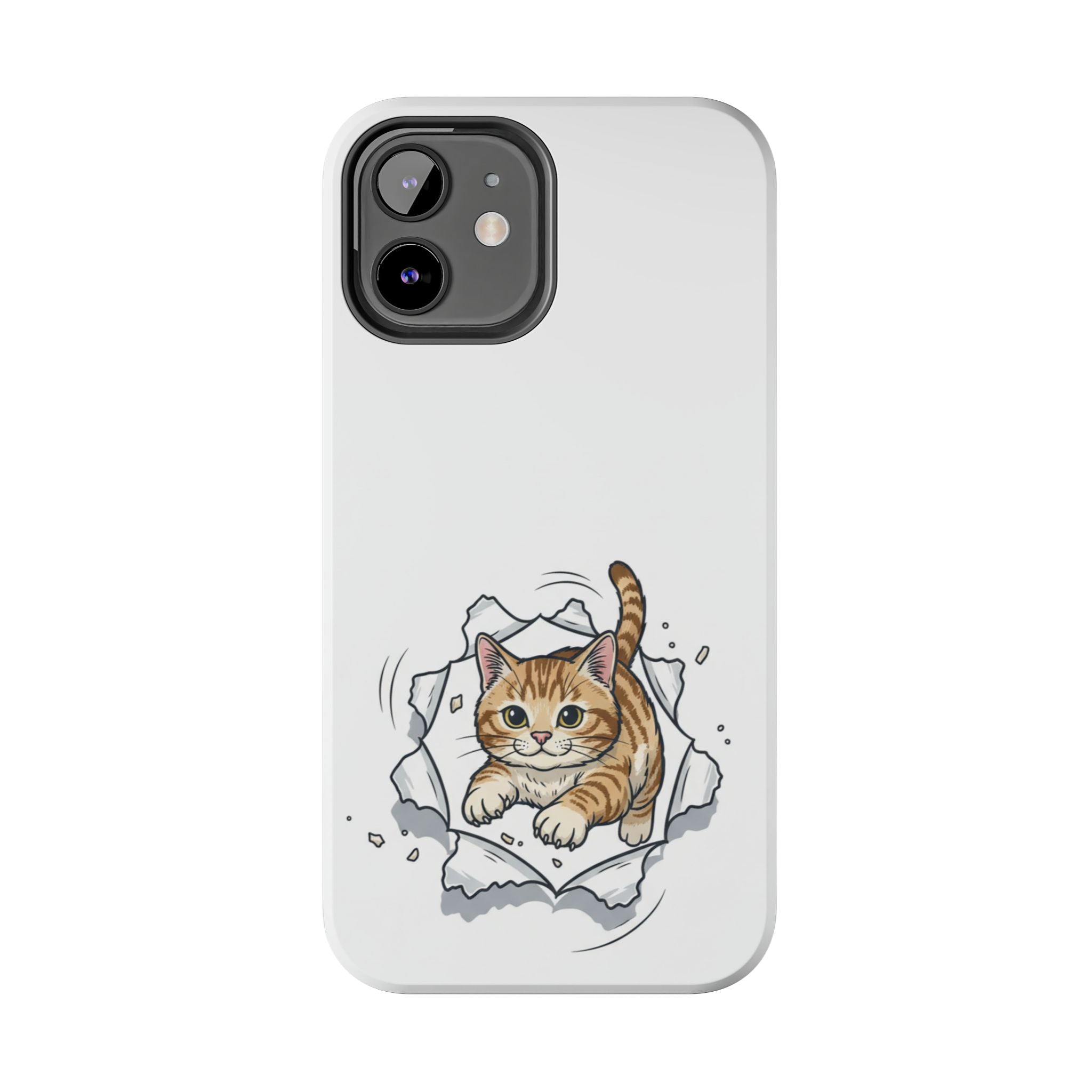 Playful Orange Tabby Cat Phone Case | Tough Phone Case, Protective Cute Kitty