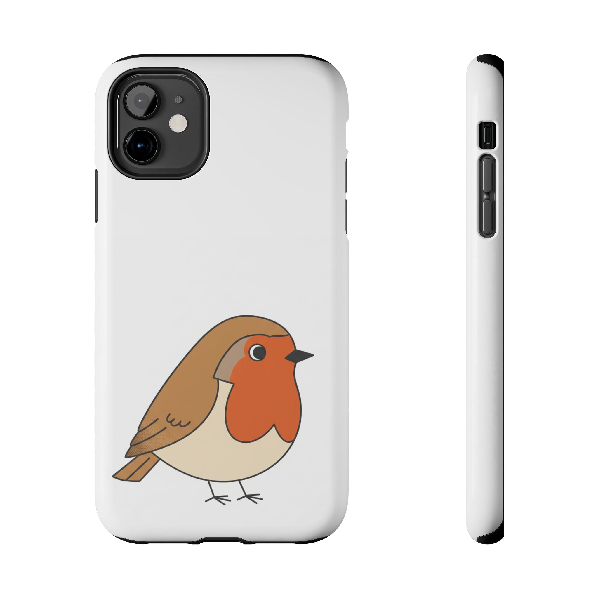Cute Robin Tough Phone Case — Protective Bird iPhone Case