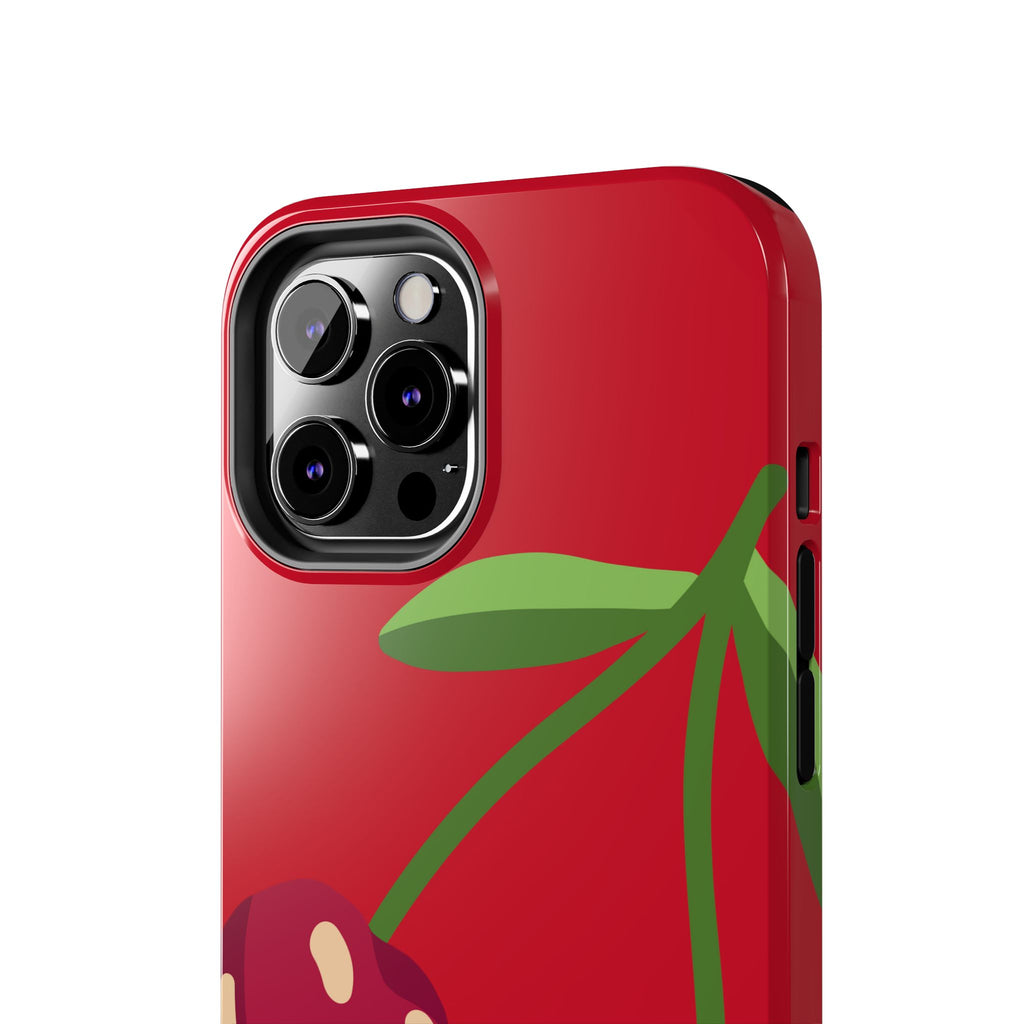 Cherry Red Tough Phone Case — Cute Retro Fruit iPhone Case