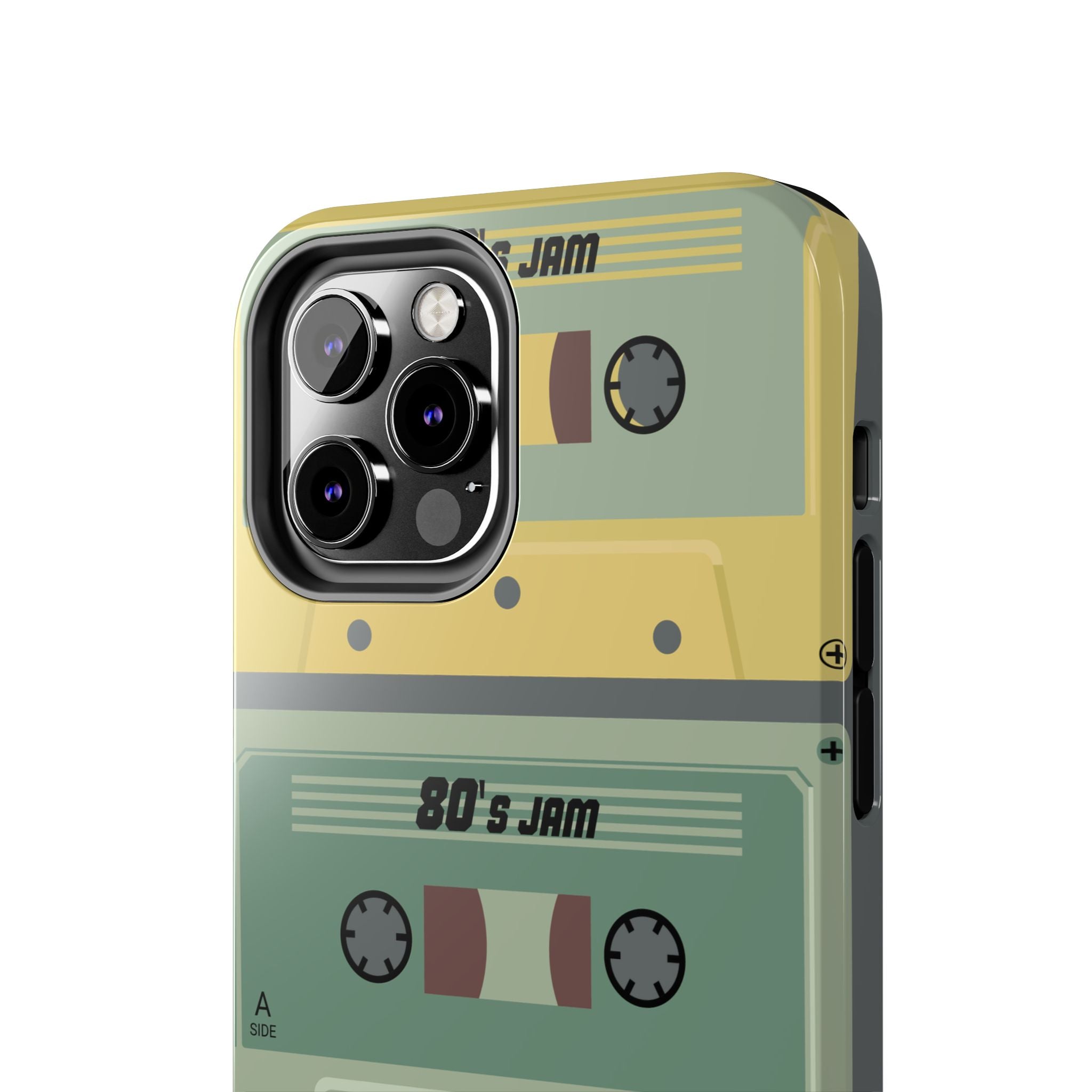 Retro 80s Cassette Tough Phone Case — "80's Jam" Vintage Tape Design