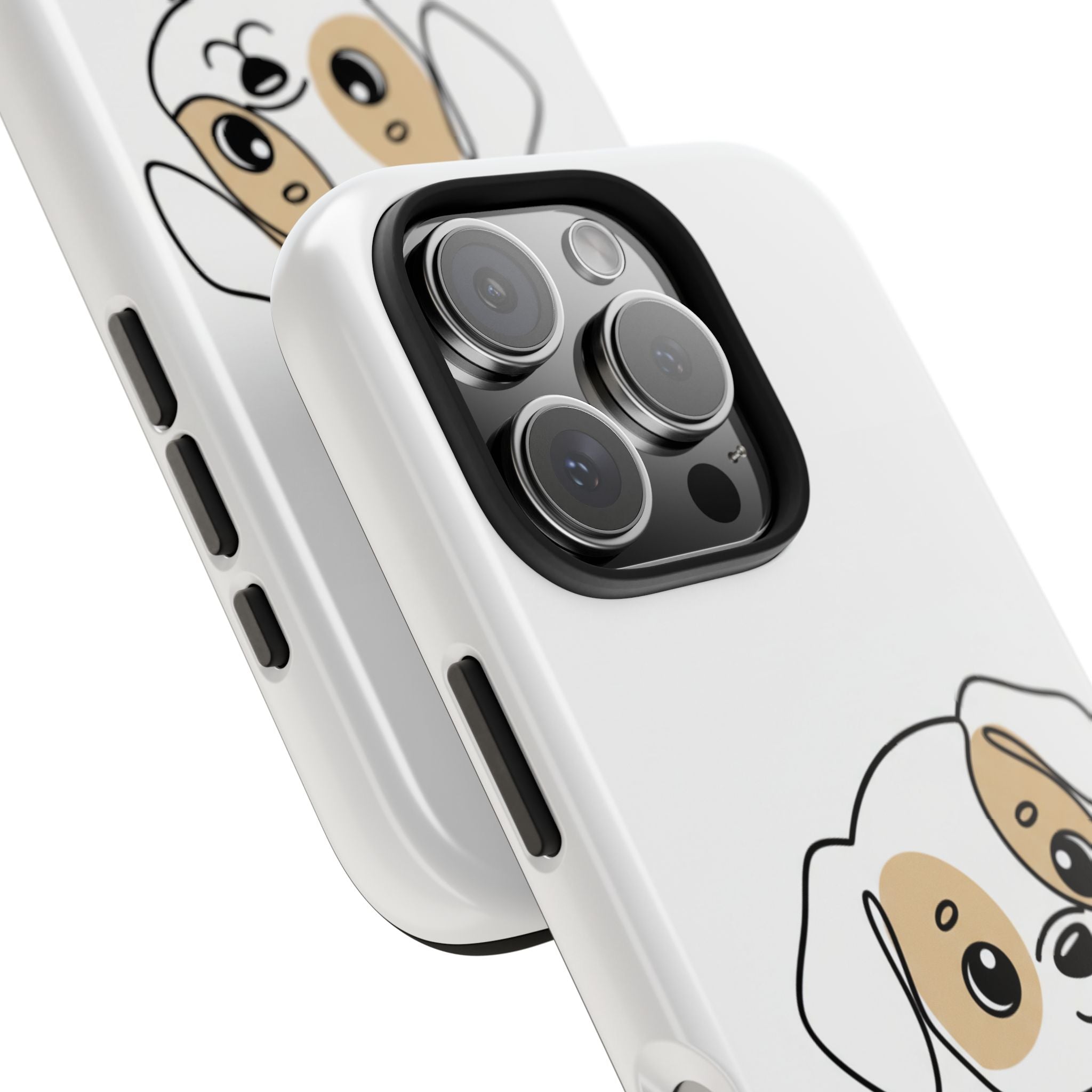 Cute Puppy Tough Phone Case – Cartoon Dog Protective Phone Cover