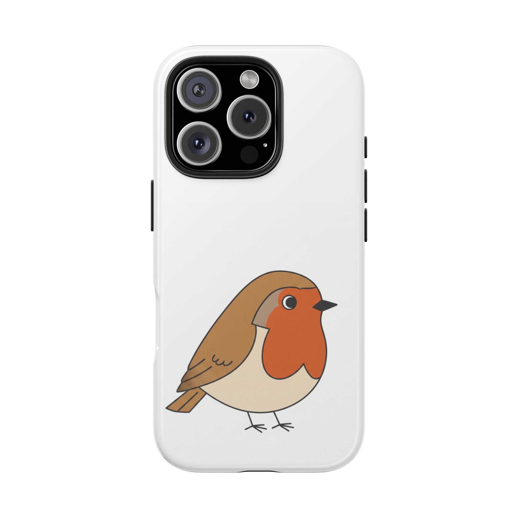 Cute Robin Tough Phone Case — Protective Bird iPhone Case