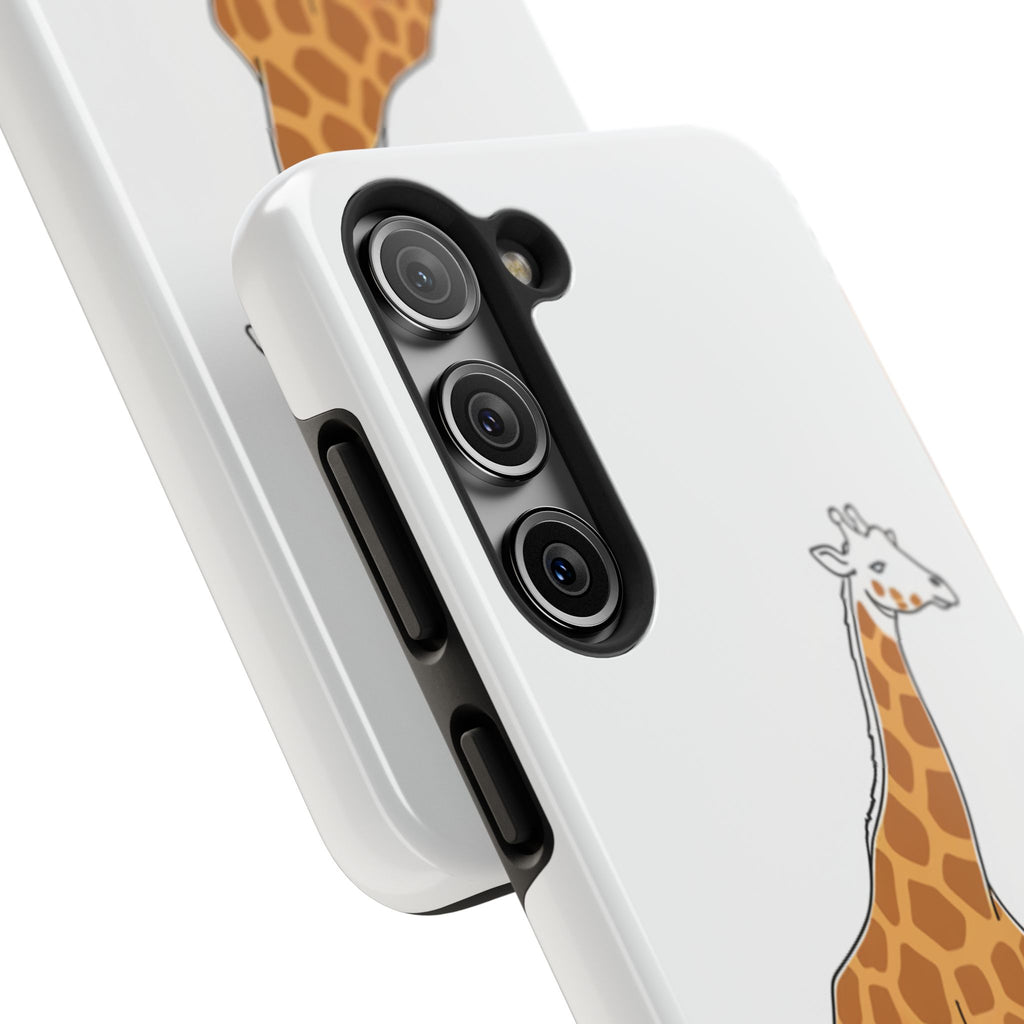 Giraffe Tough Phone Case — Cute Safari Animal Protective Cover