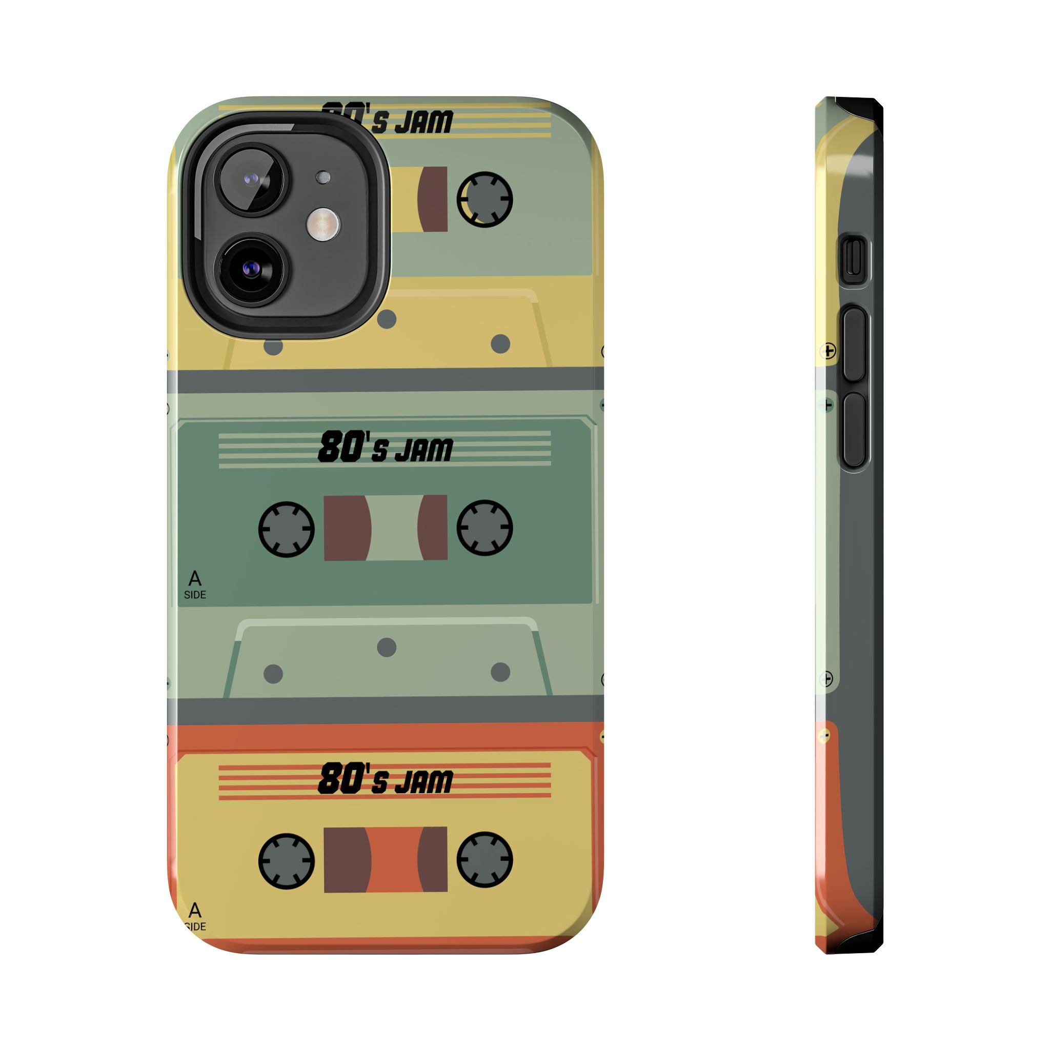 Retro 80s Cassette Tough Phone Case — "80's Jam" Vintage Tape Design