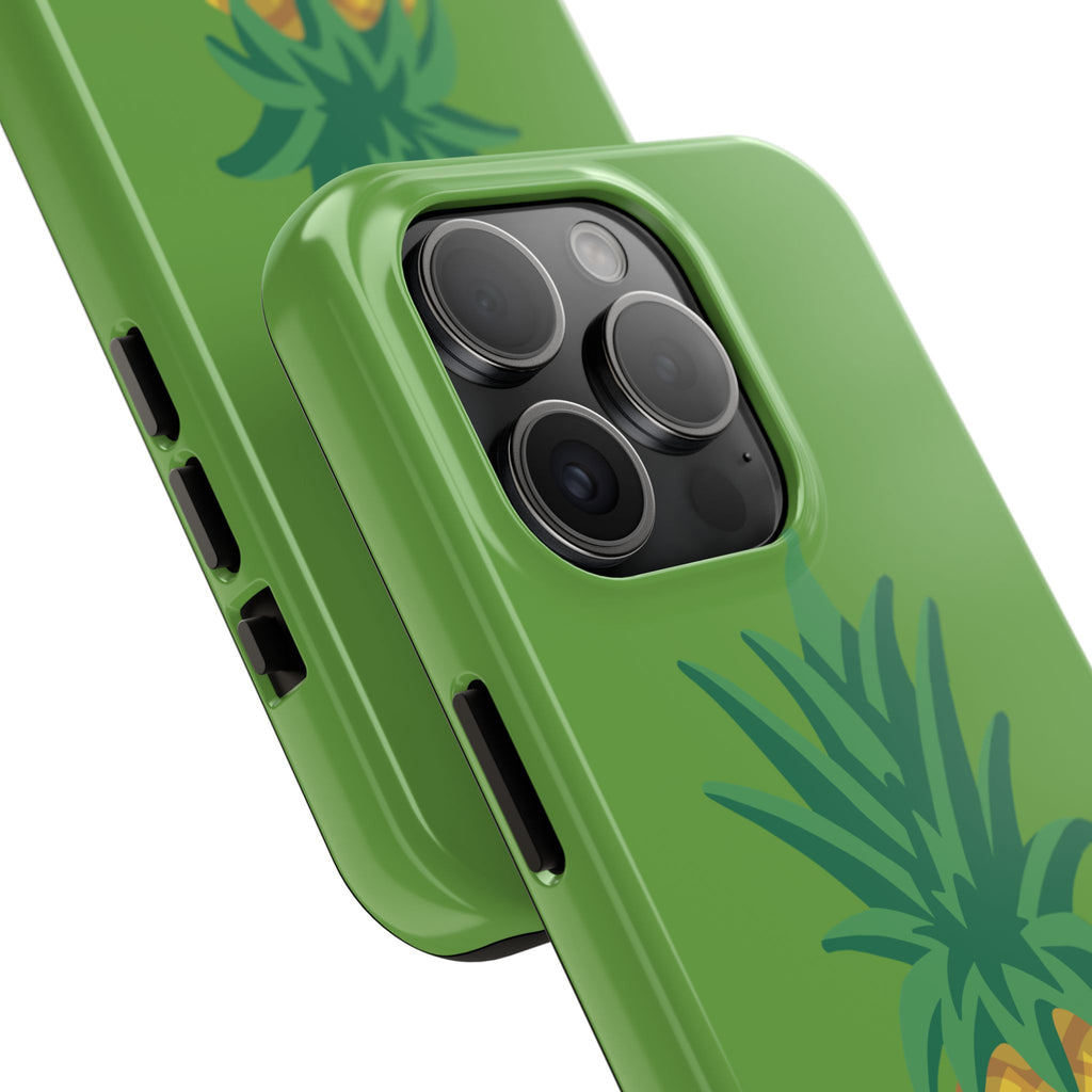 Pineapple Tough Phone Case — Tropical Green Protective Phone Cover