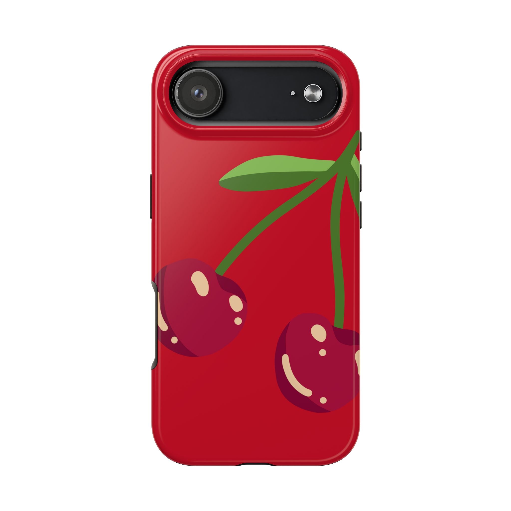 Cherry Red Tough Phone Case — Cute Retro Fruit iPhone Case