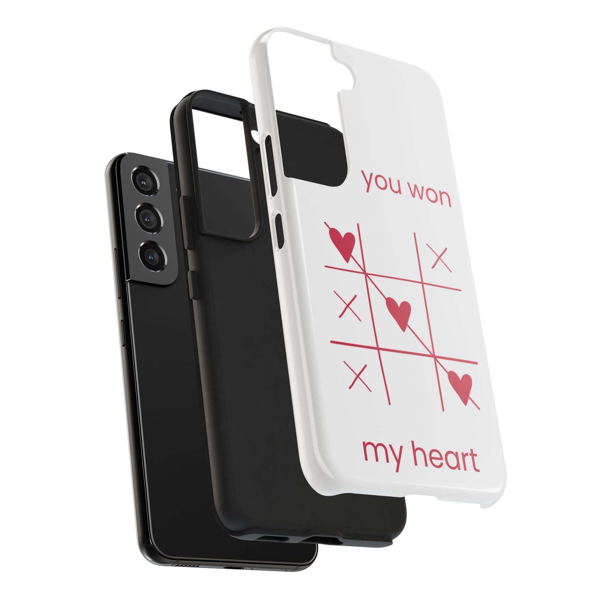 Tough Phone Case — "You Won My Heart" Tic-Tac-Toe Valentine Phone Cover