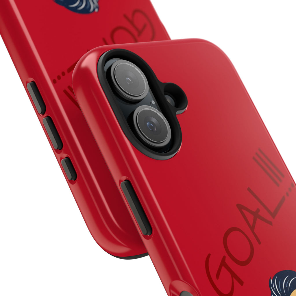 Phone Case — 'GOAL!!!' Cartoon Soccer Player Tough Protective Case