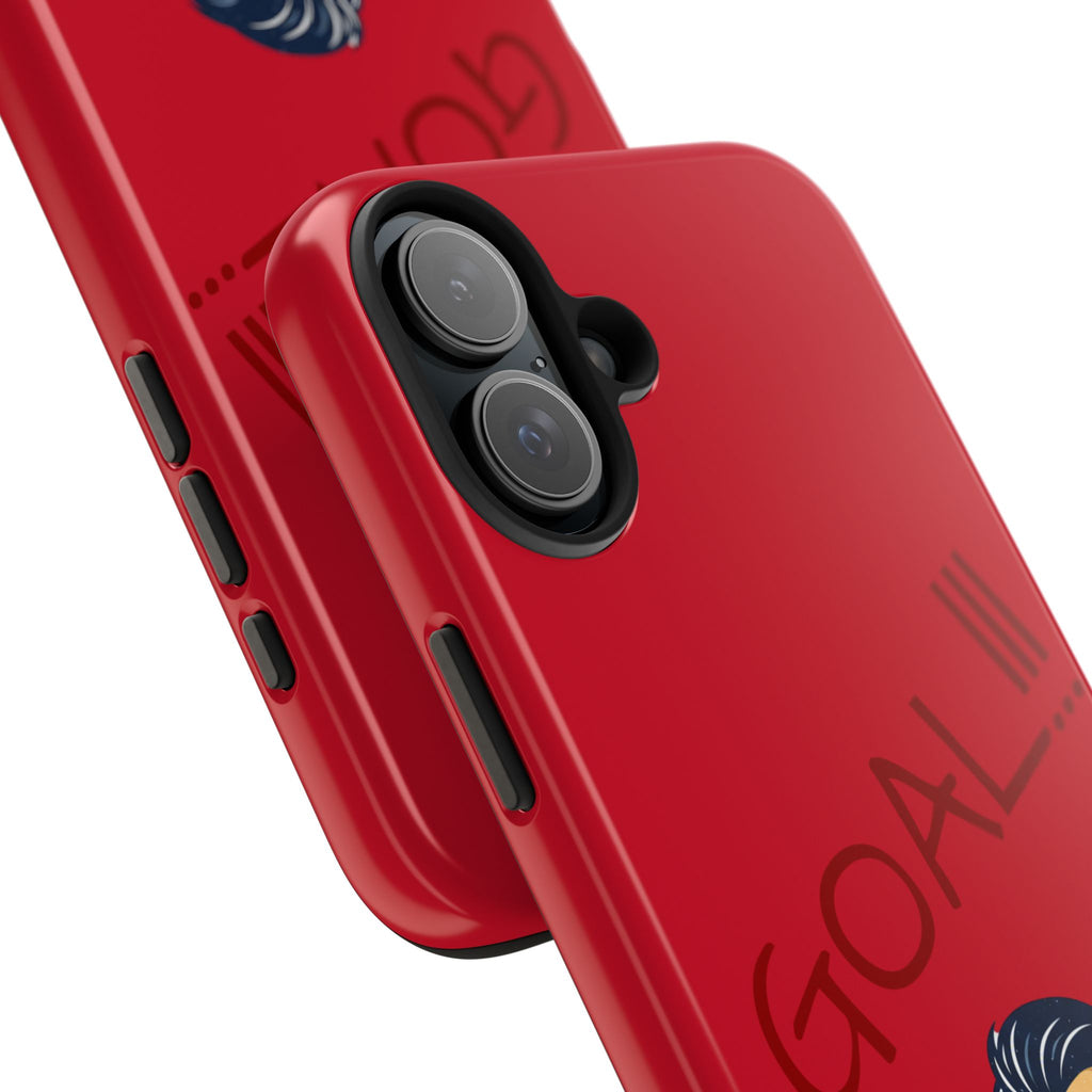 Phone Case — 'GOAL!!!' Cartoon Soccer Player Tough Protective Case