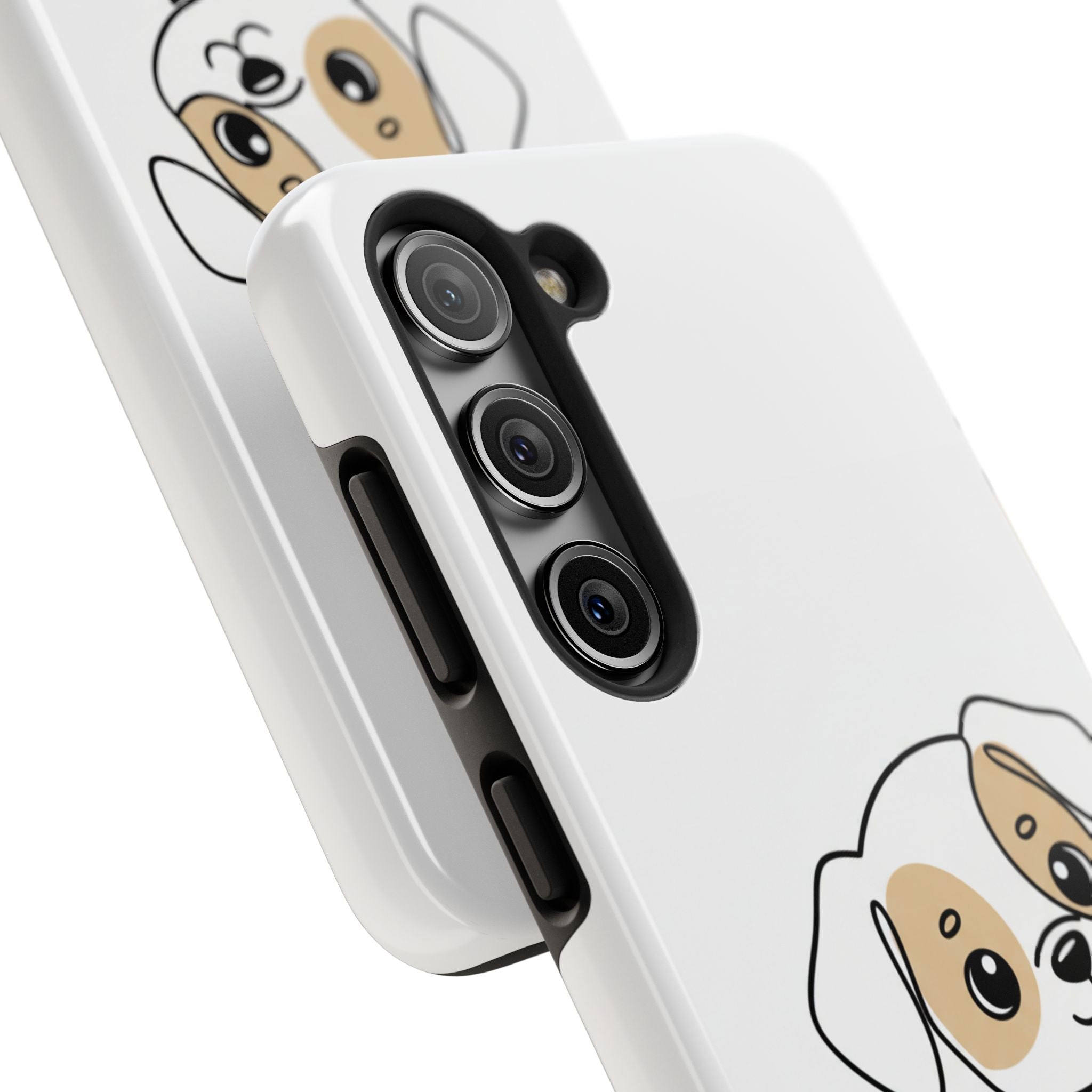 Cute Puppy Tough Phone Case – Cartoon Dog Protective Phone Cover