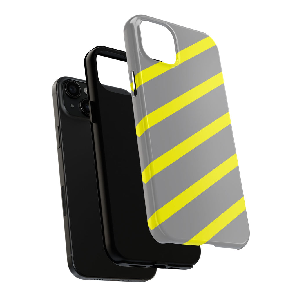 Copy of Tough Phone Case — Blue Diagonal Stripe Shockproof Cover