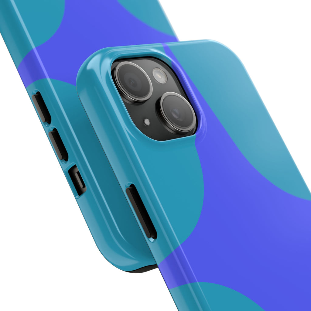 Teal & Indigo Starburst Tough Phone Case — Durable Protective Phone Case