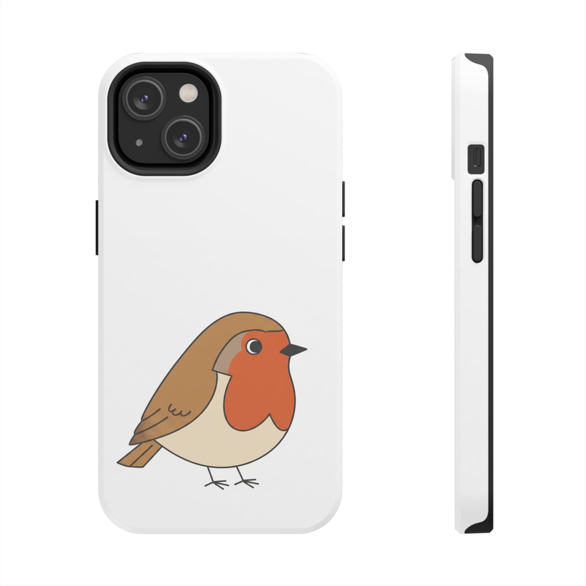 Cute Robin Tough Phone Case — Protective Bird iPhone Case