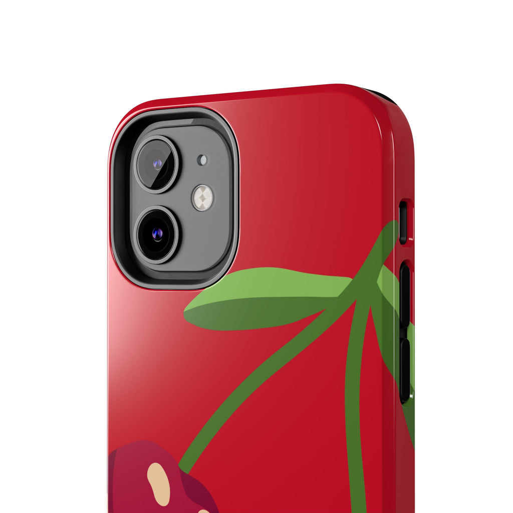 Cherry Red Tough Phone Case — Cute Retro Fruit iPhone Case