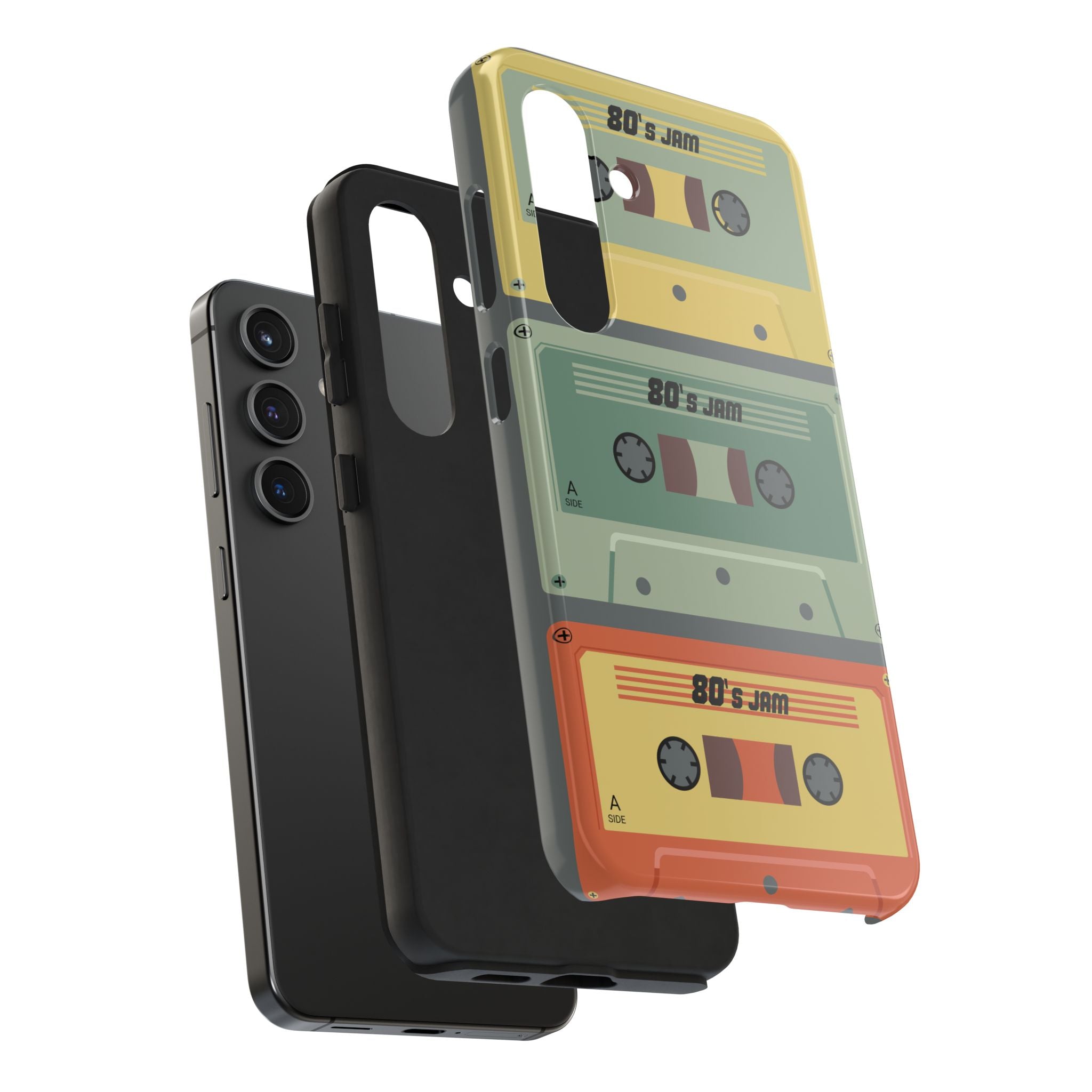Retro 80s Cassette Tough Phone Case — "80's Jam" Vintage Tape Design