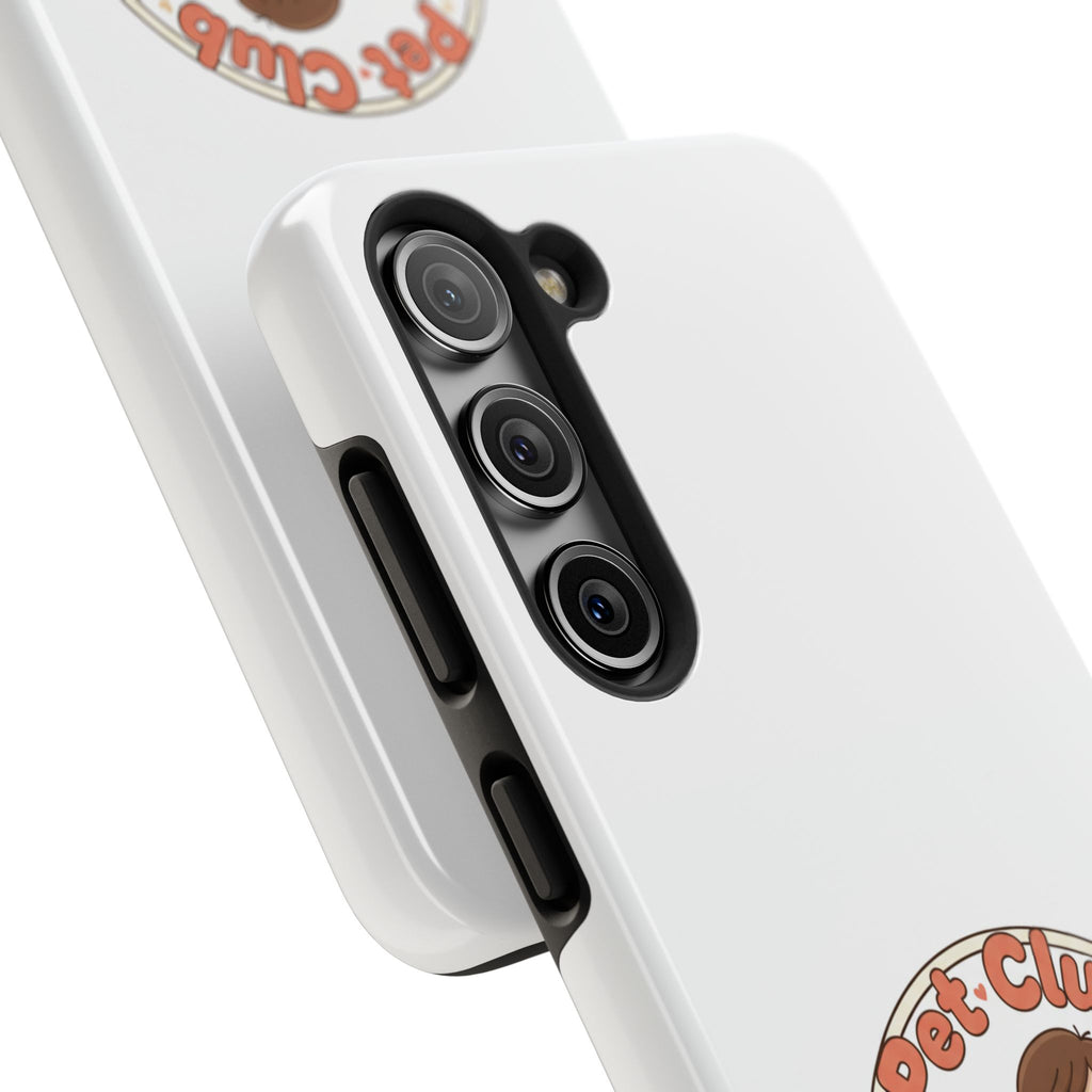 Pet Club Tough Phone Case — Cute Boy & Cat Illustration, "Togetherness" Design