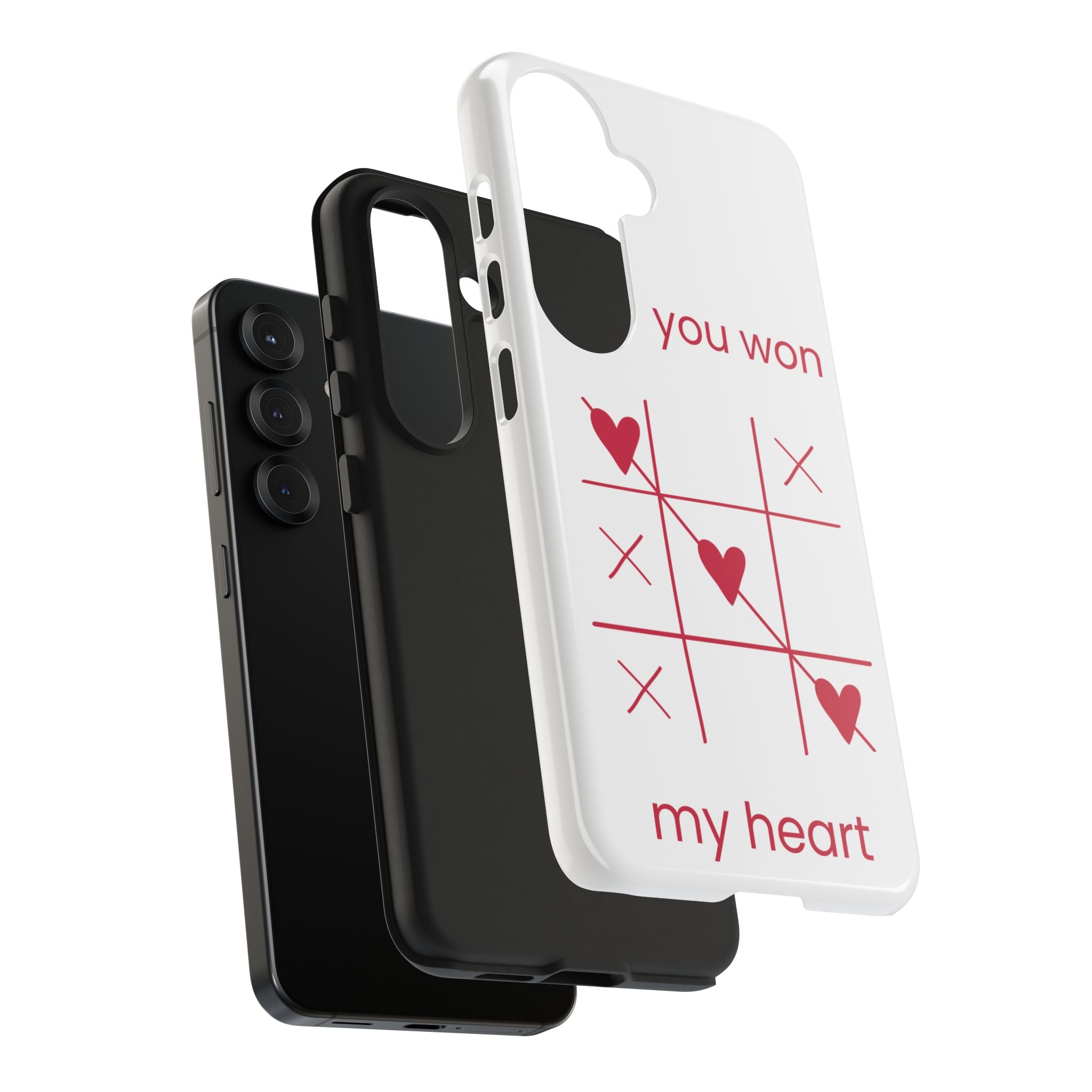 Tough Phone Case — "You Won My Heart" Tic-Tac-Toe Valentine Phone Cover