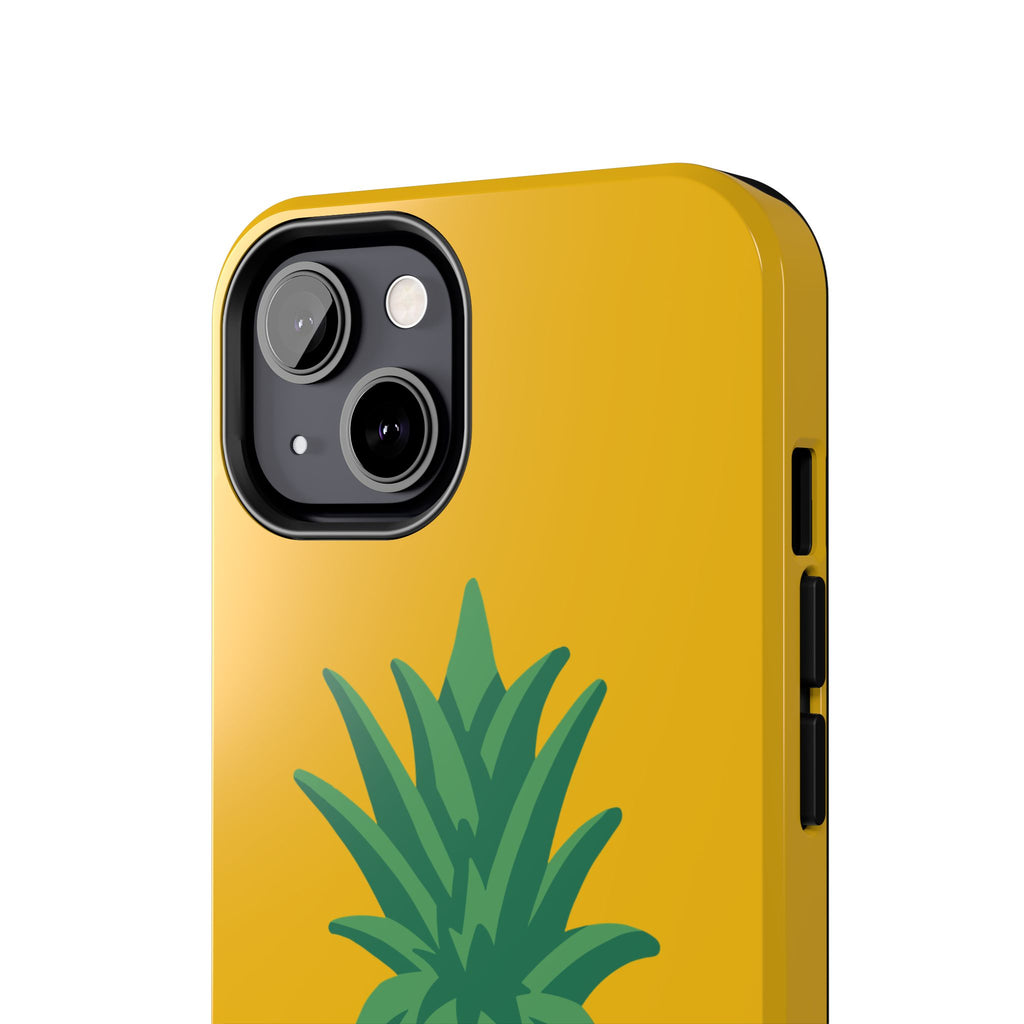 Pineapple Tough Phone Case — Bright Yellow Protective Phone Cover