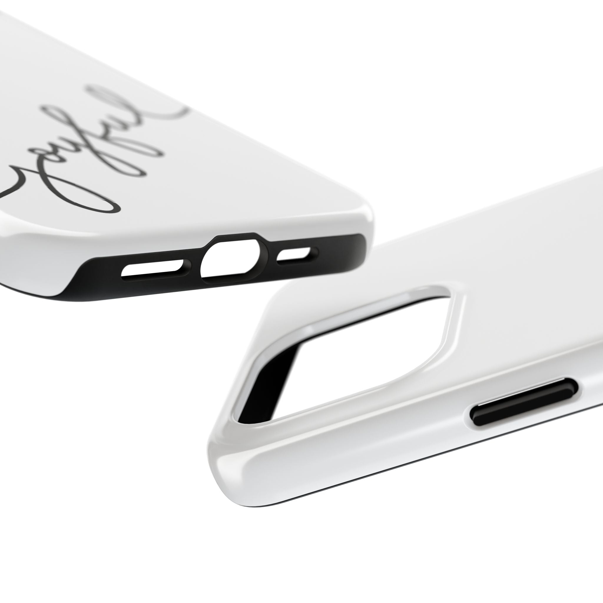 Joyful Tough Phone Case — Minimal Script Protective Phone Cover
