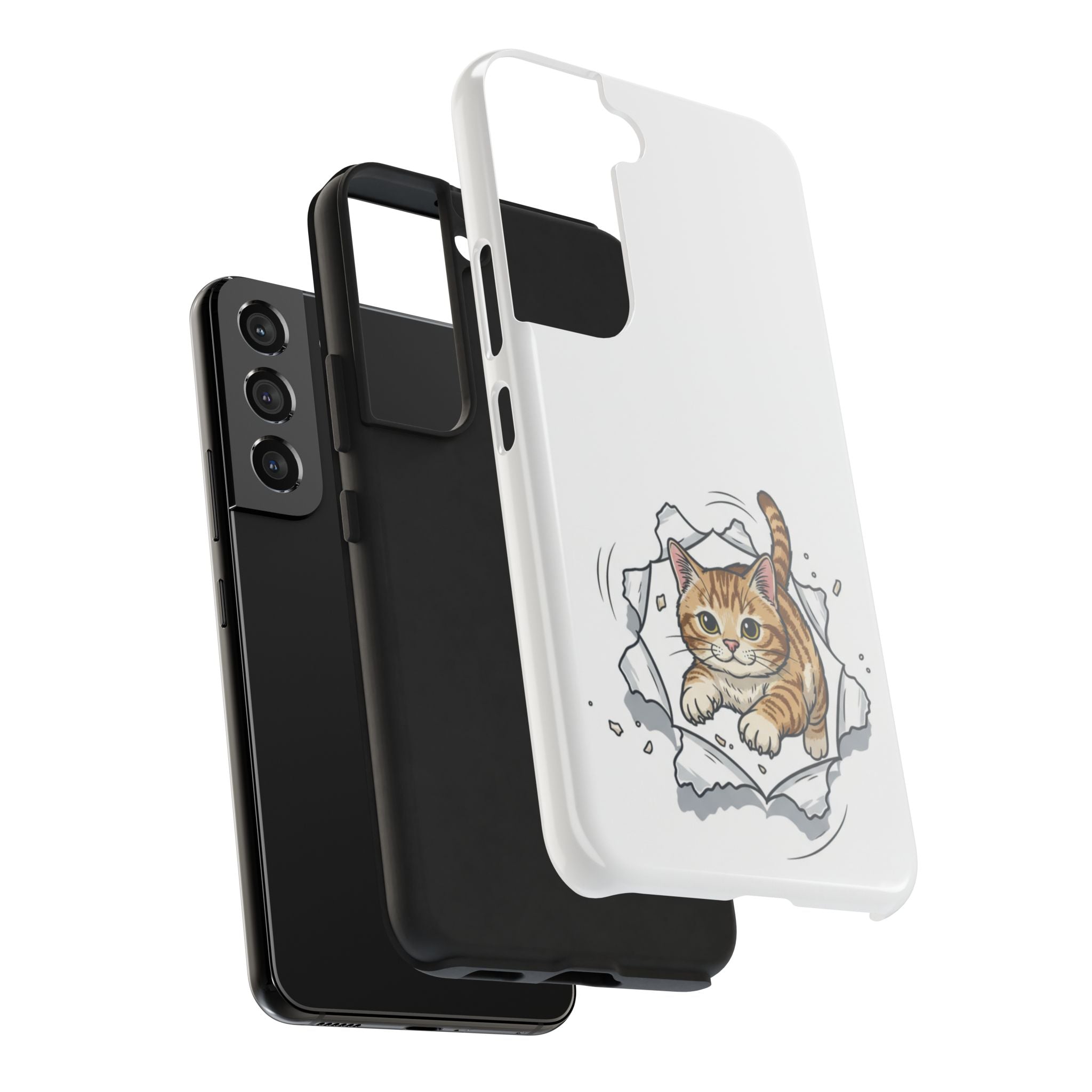 Playful Orange Tabby Cat Phone Case | Tough Phone Case, Protective Cute Kitty