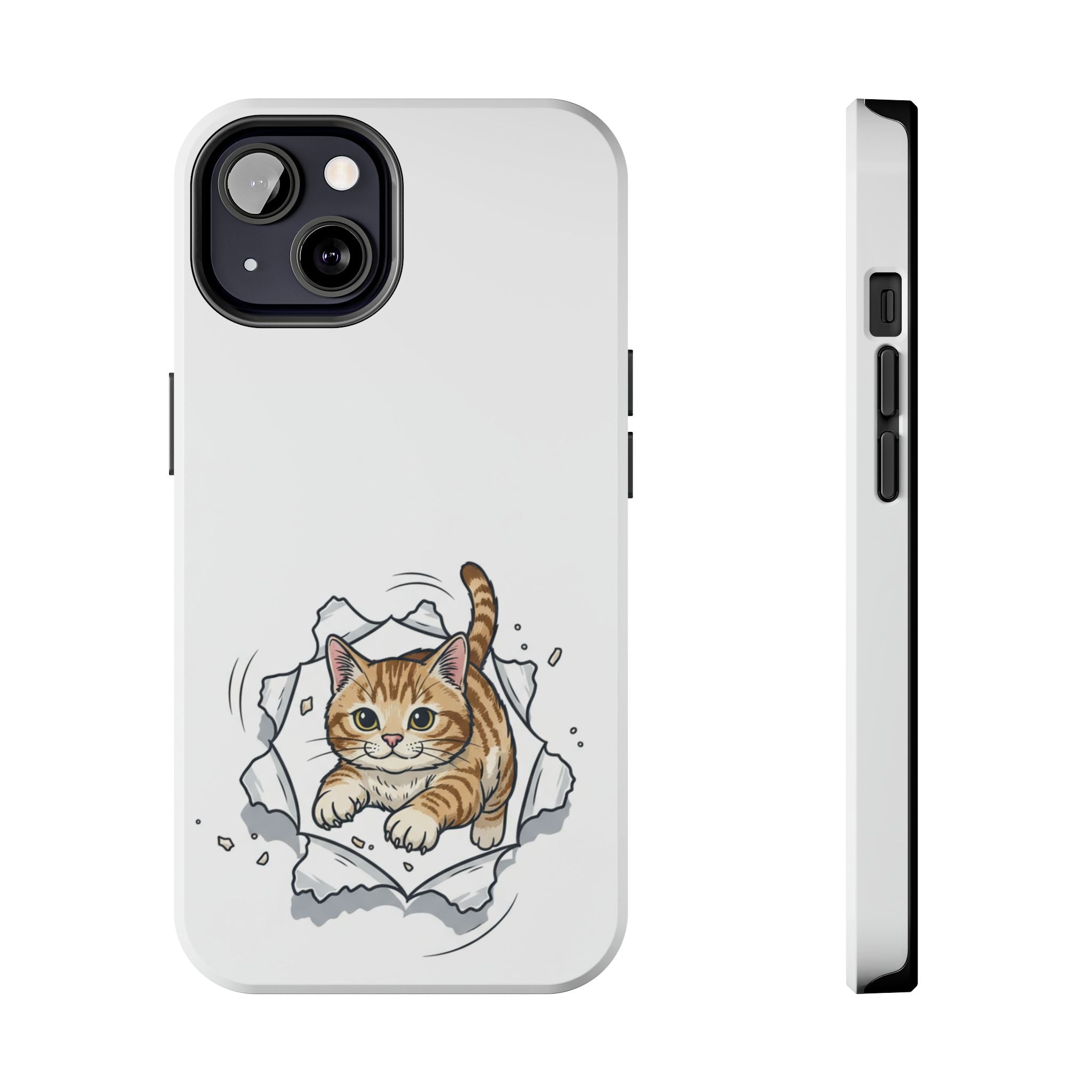 Playful Orange Tabby Cat Phone Case | Tough Phone Case, Protective Cute Kitty