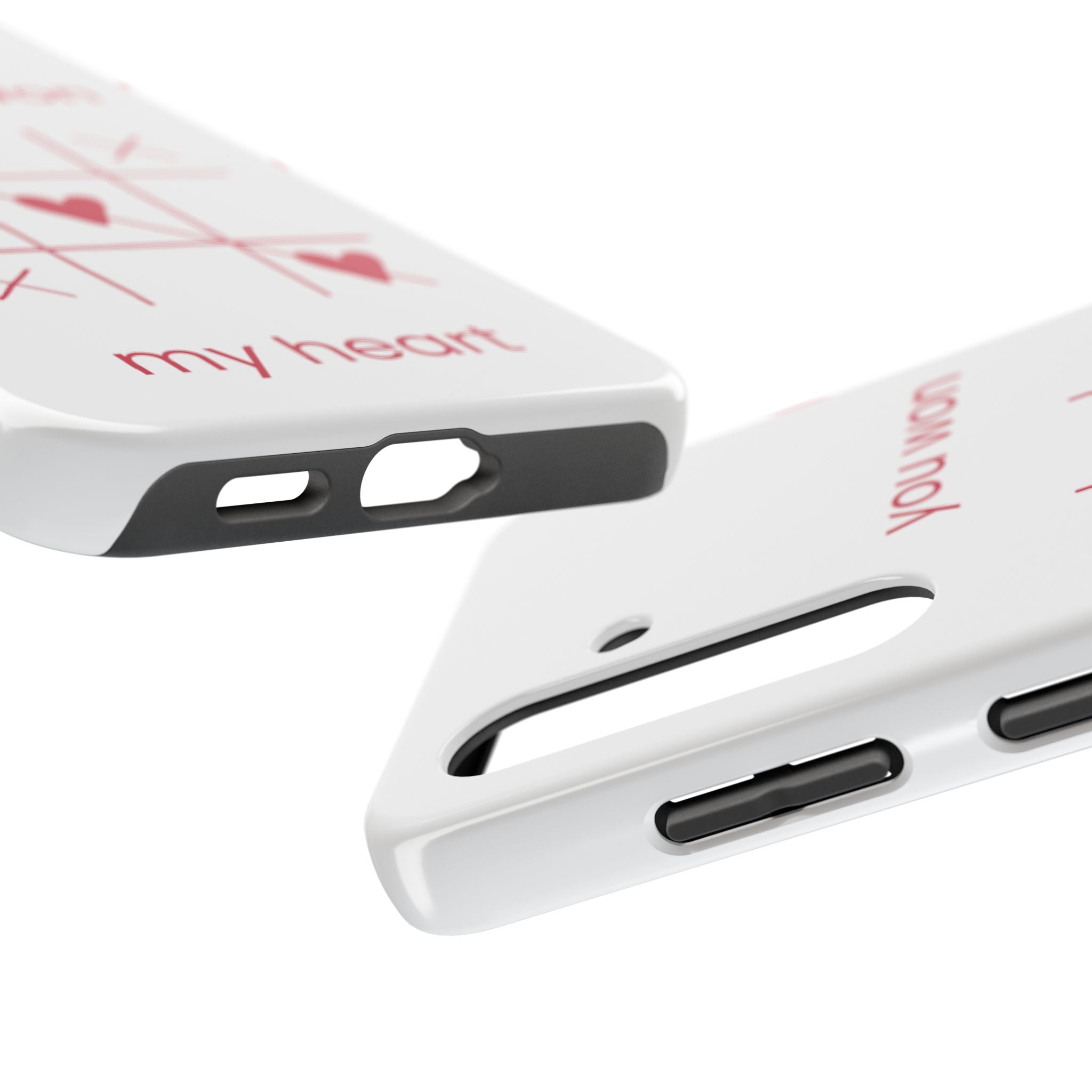 Tough Phone Case — "You Won My Heart" Tic-Tac-Toe Valentine Phone Cover
