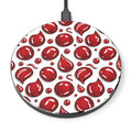 Wireless Charger — Red Droplets Pattern Qi Fast Charging Pad