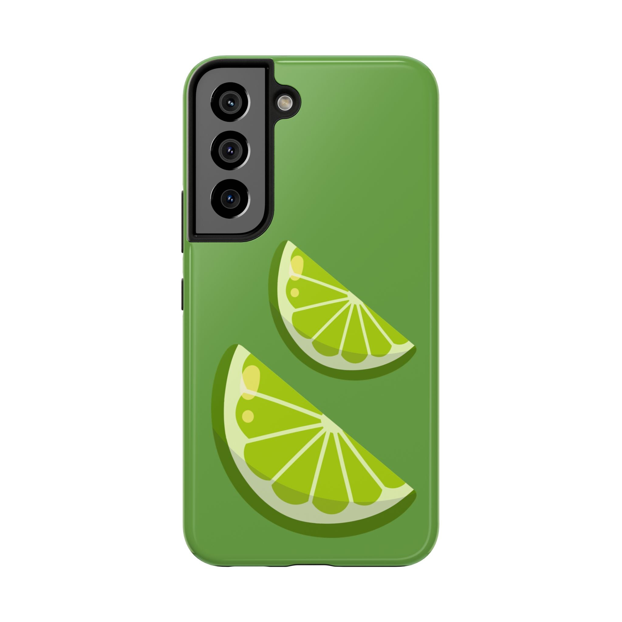 Lime Slice Tough Phone Case — Bright Green Citrus Protective Cover