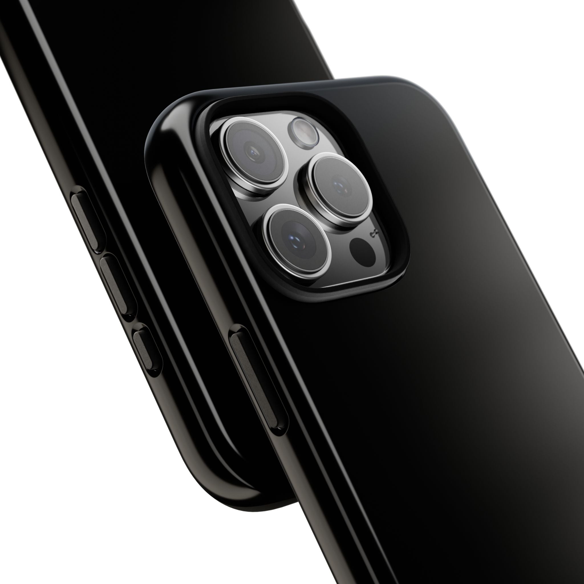 Phone Case - "Progress Over Perfection" Glossy Black Protective Cover
