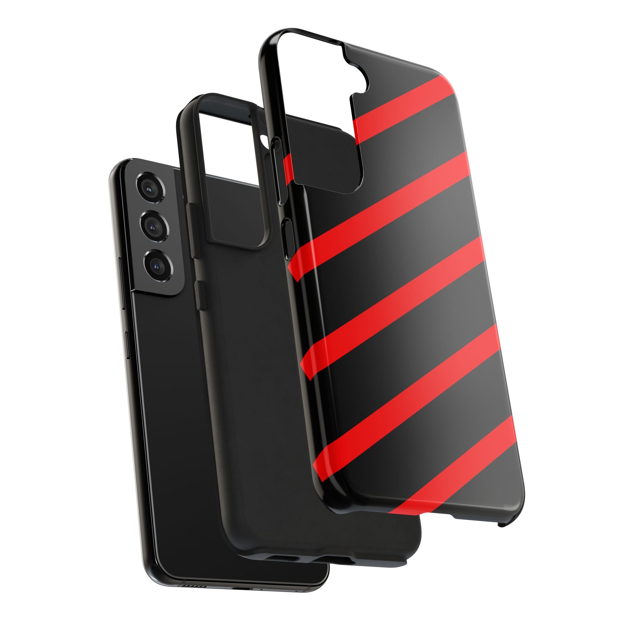 Copy of Tough Phone Case — Blue Diagonal Stripe Shockproof Cover