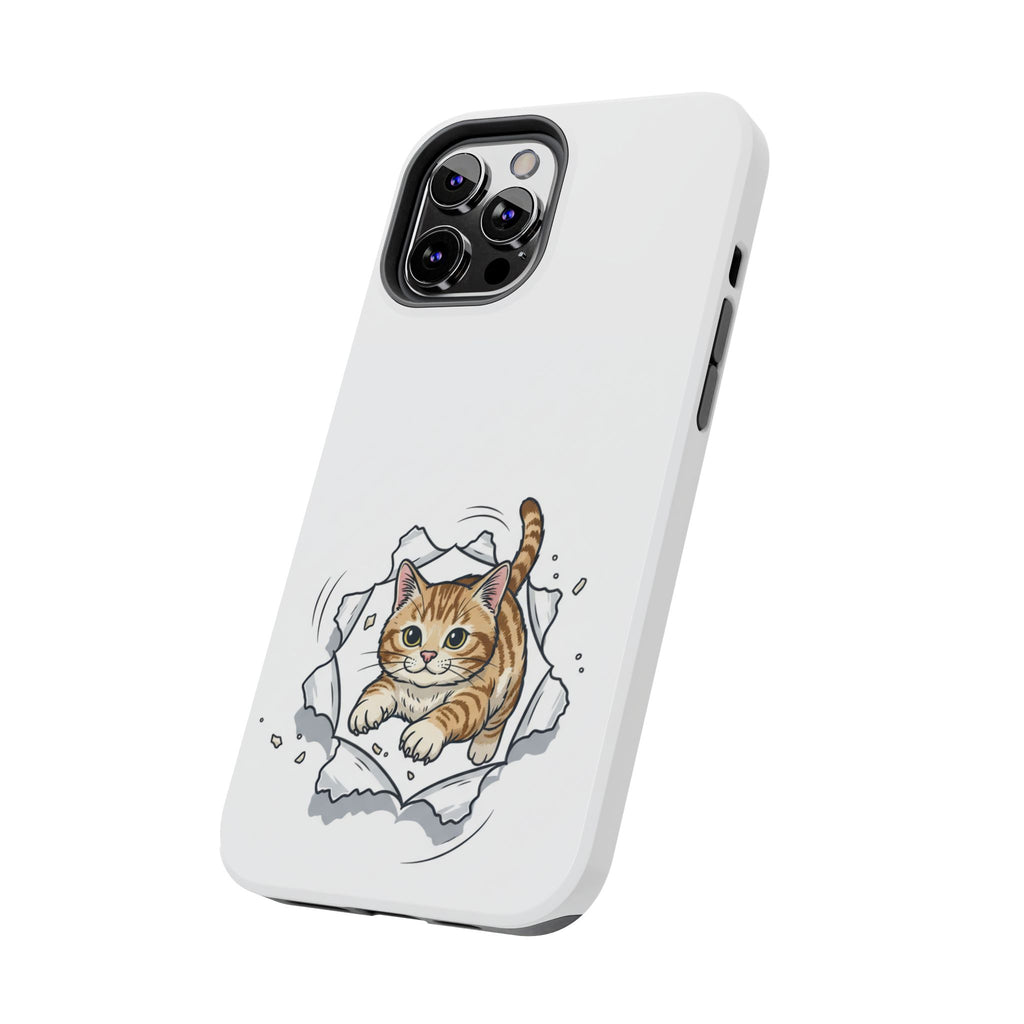 Playful Orange Tabby Cat Phone Case | Tough Phone Case, Protective Cute Kitty