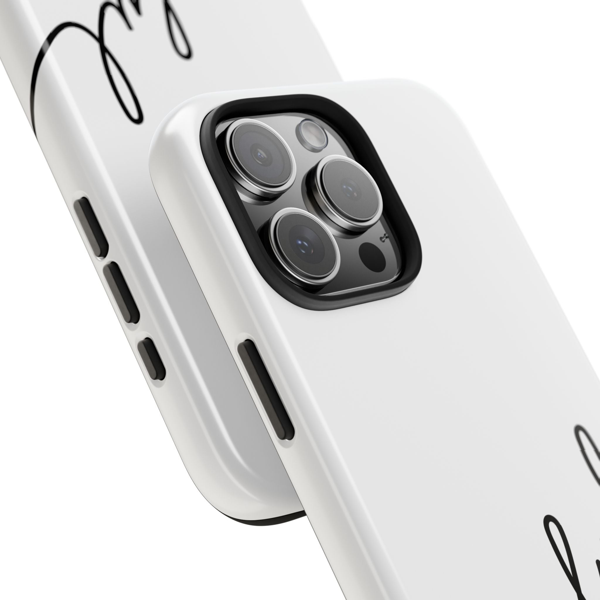 Joyful Tough Phone Case — Minimal Script Protective Phone Cover