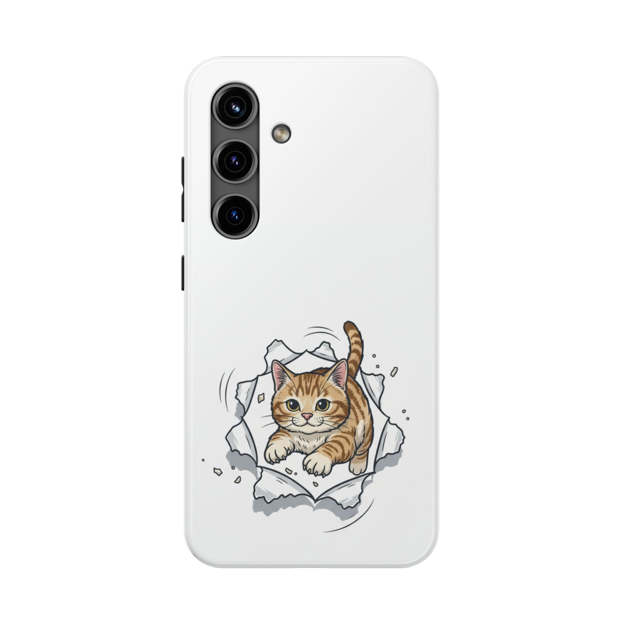 Playful Orange Tabby Cat Phone Case | Tough Phone Case, Protective Cute Kitty