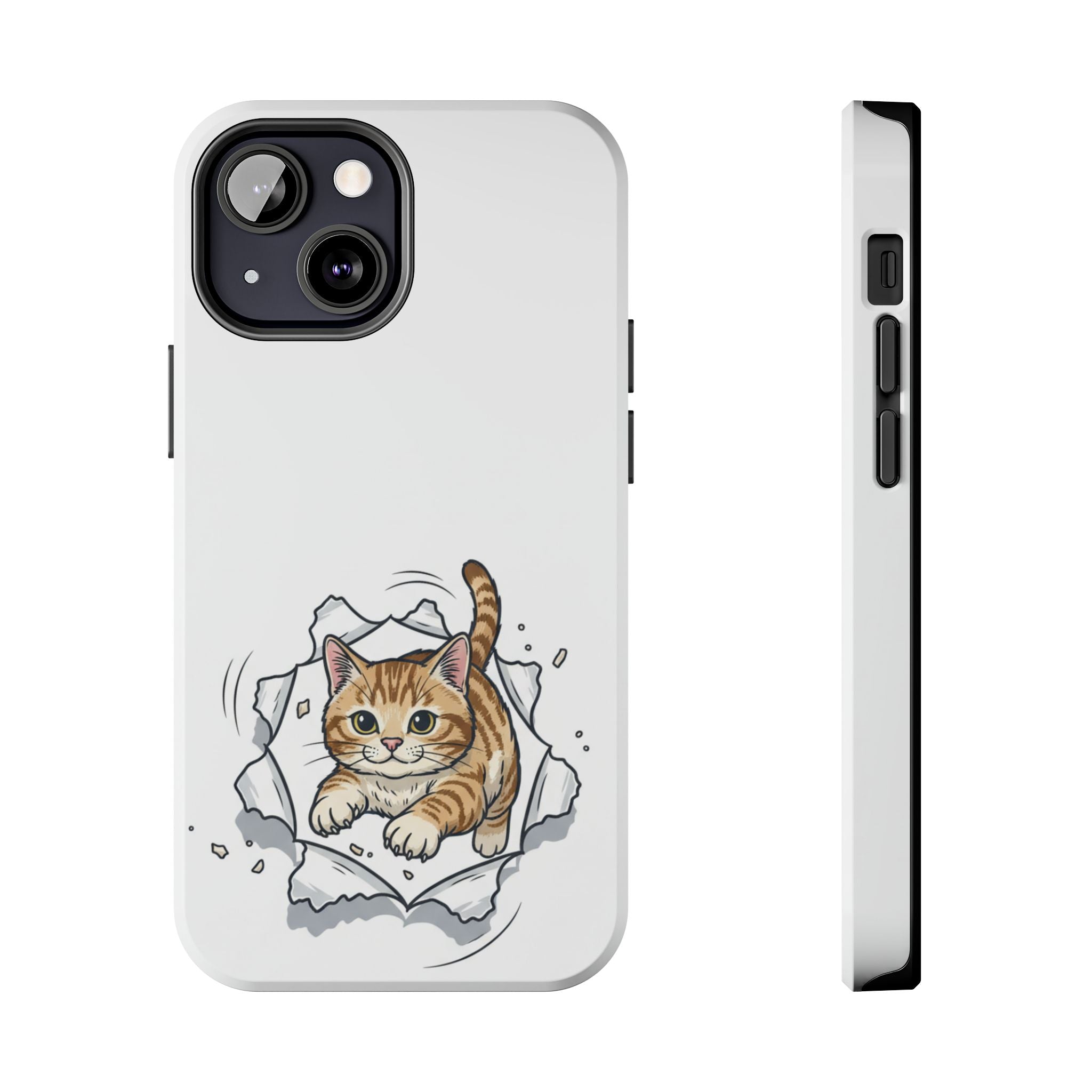 Playful Orange Tabby Cat Phone Case | Tough Phone Case, Protective Cute Kitty