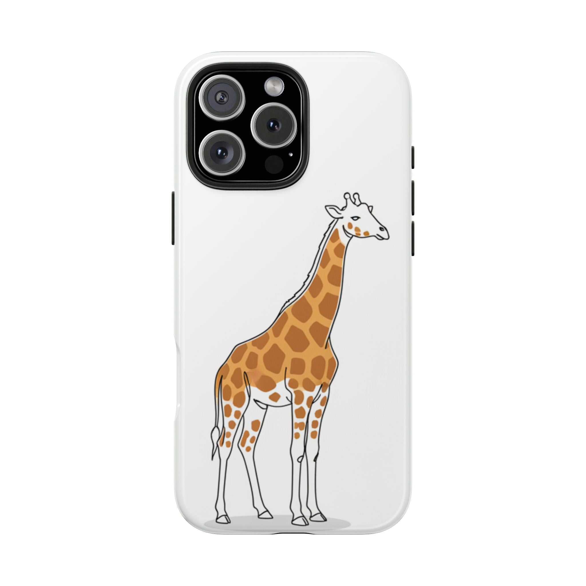Giraffe Tough Phone Case — Cute Safari Animal Protective Cover