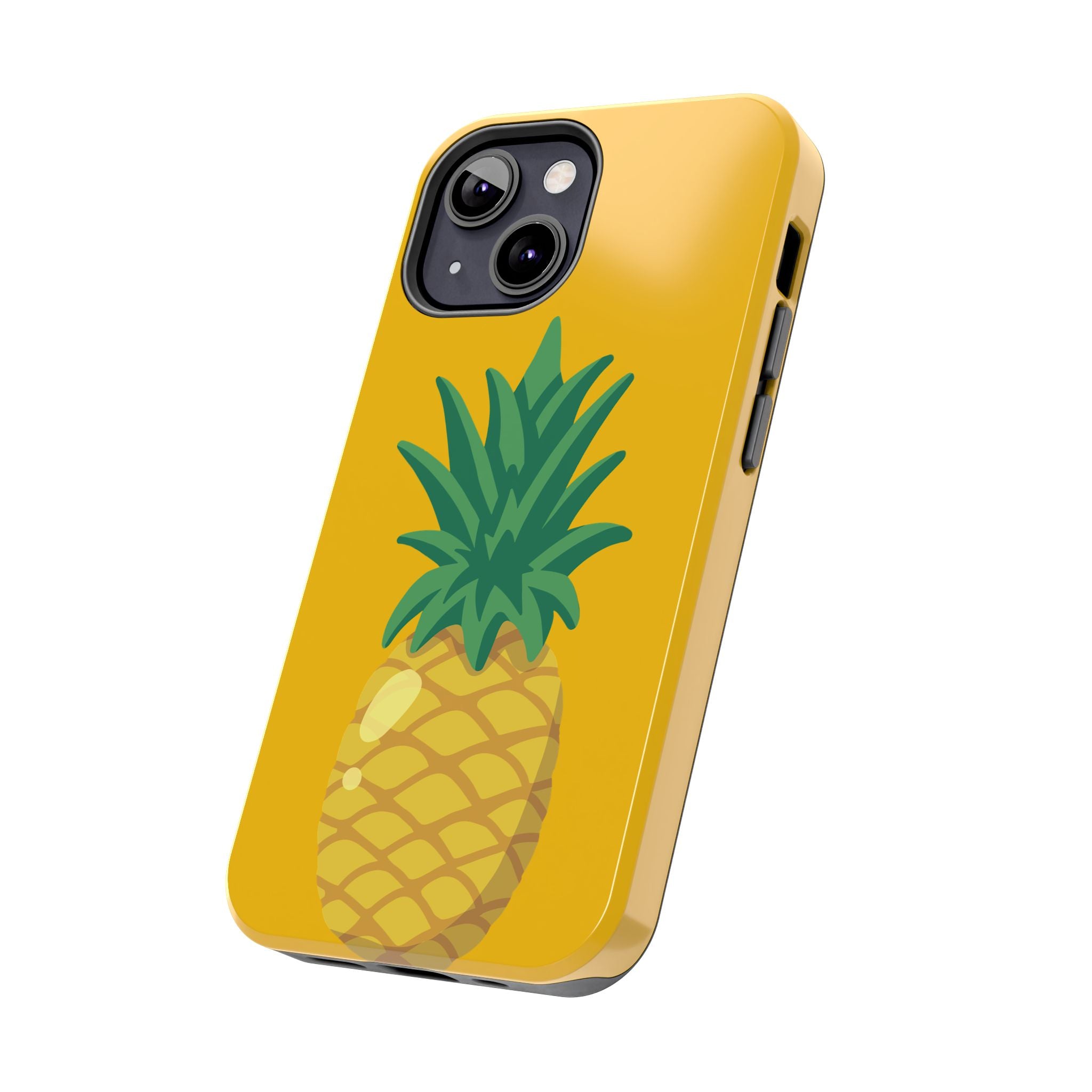 Pineapple Tough Phone Case — Bright Yellow Protective Phone Cover